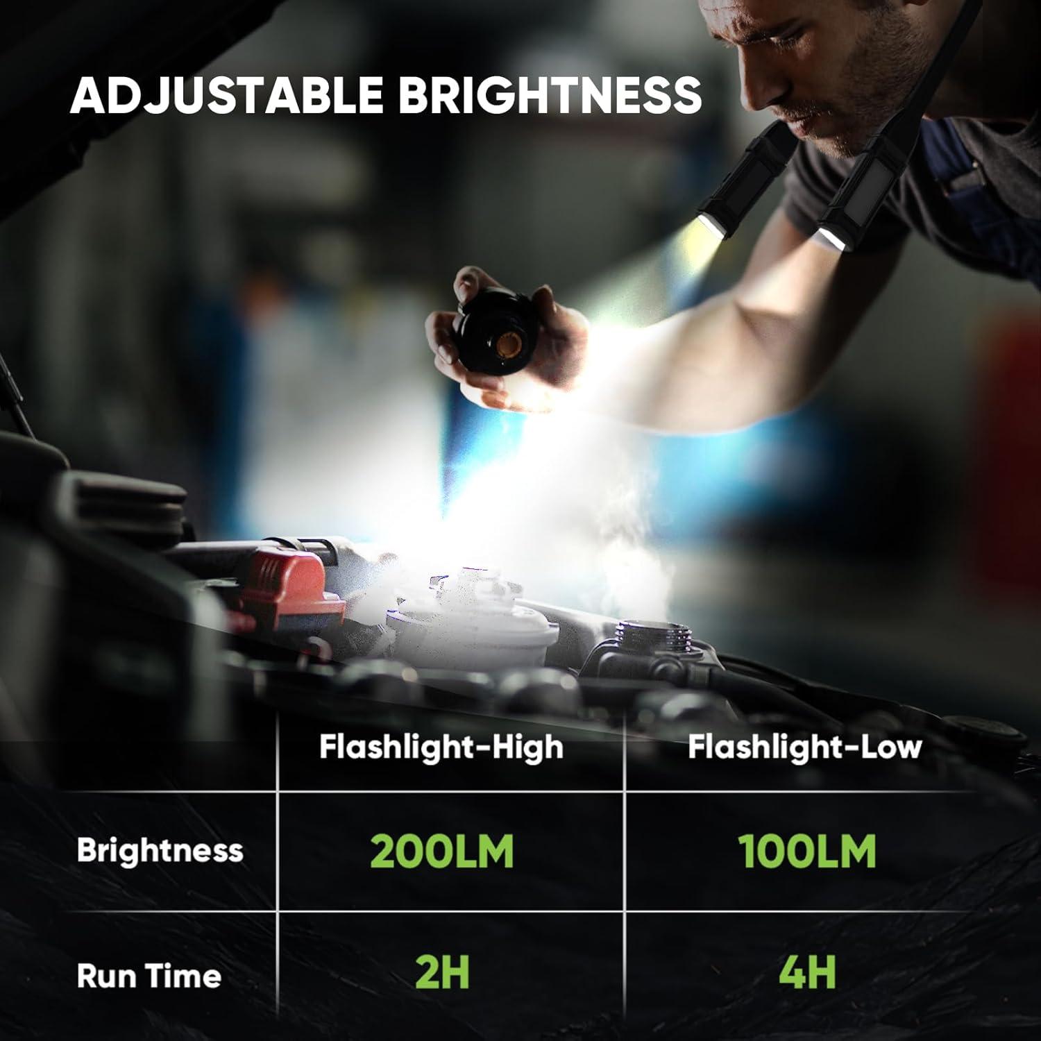 Luz de Cuello Recargable Durapower 200LM Flexible