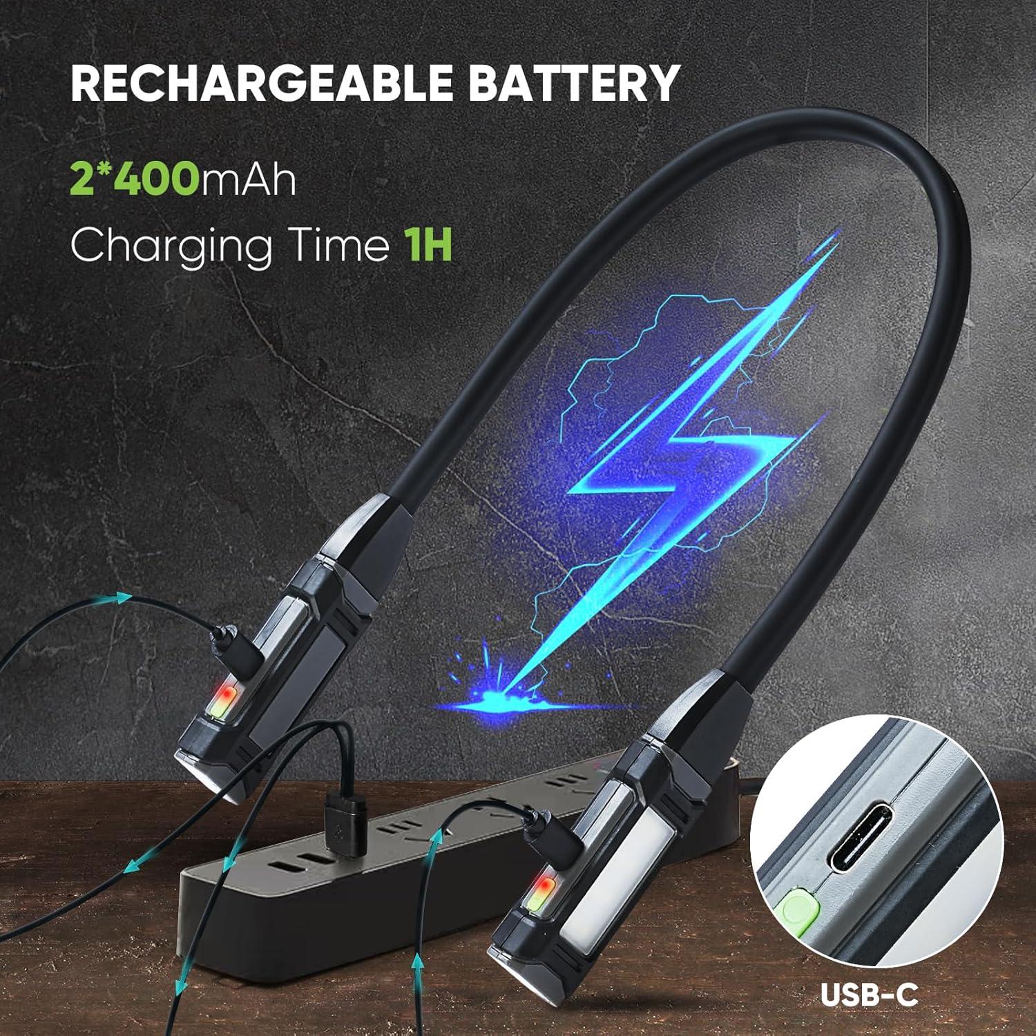 Luz de Cuello Recargable Durapower 200LM Flexible