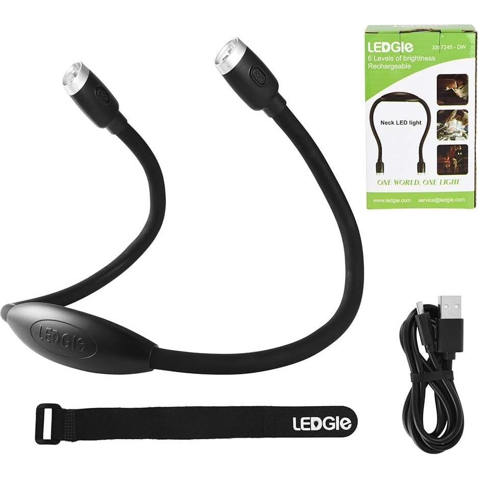 Luz de Cuello LED LEDGLE con 3 Colores y 6 Brillos