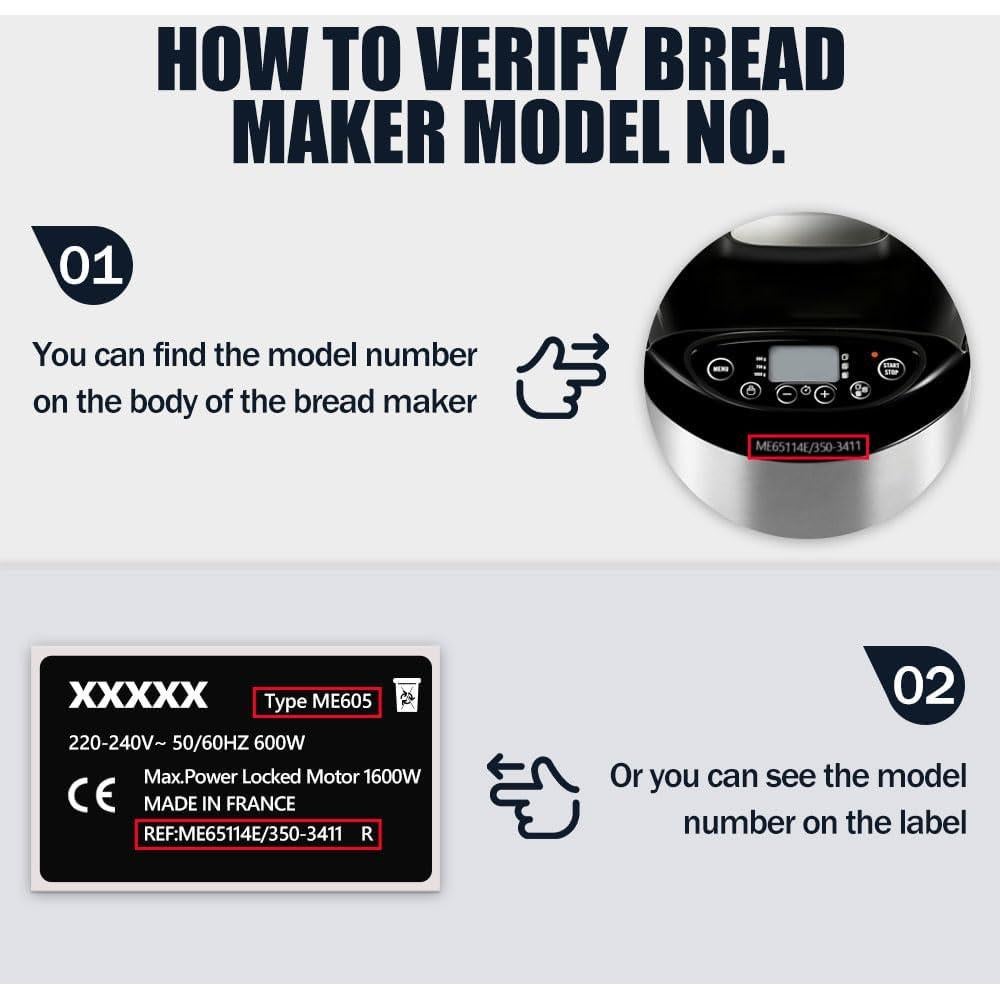 Cuchillas de Reemplazo TASP para Panificadora Panasonic 2 Pcs