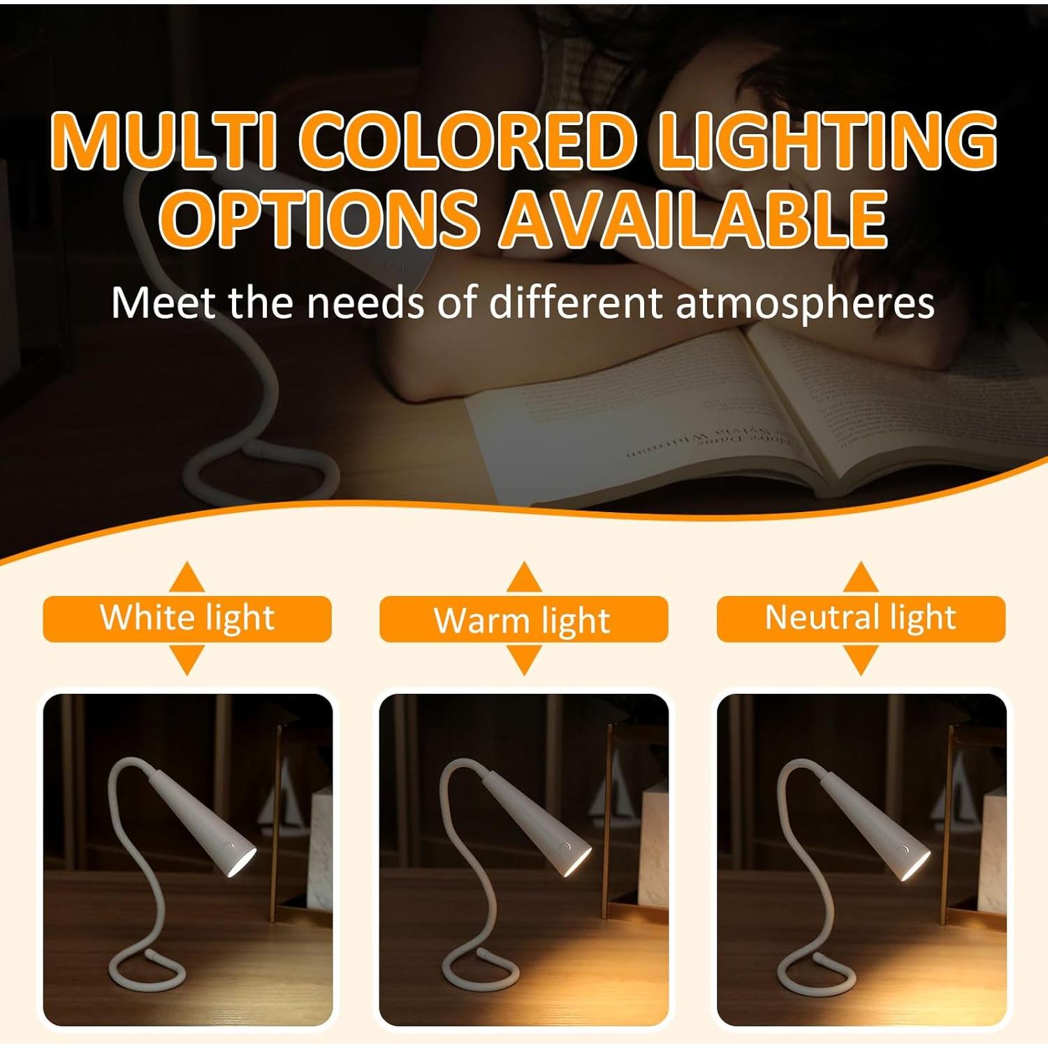 Luz LED de Lectura Cheerio C13-Light 3 Colores 1200mAh