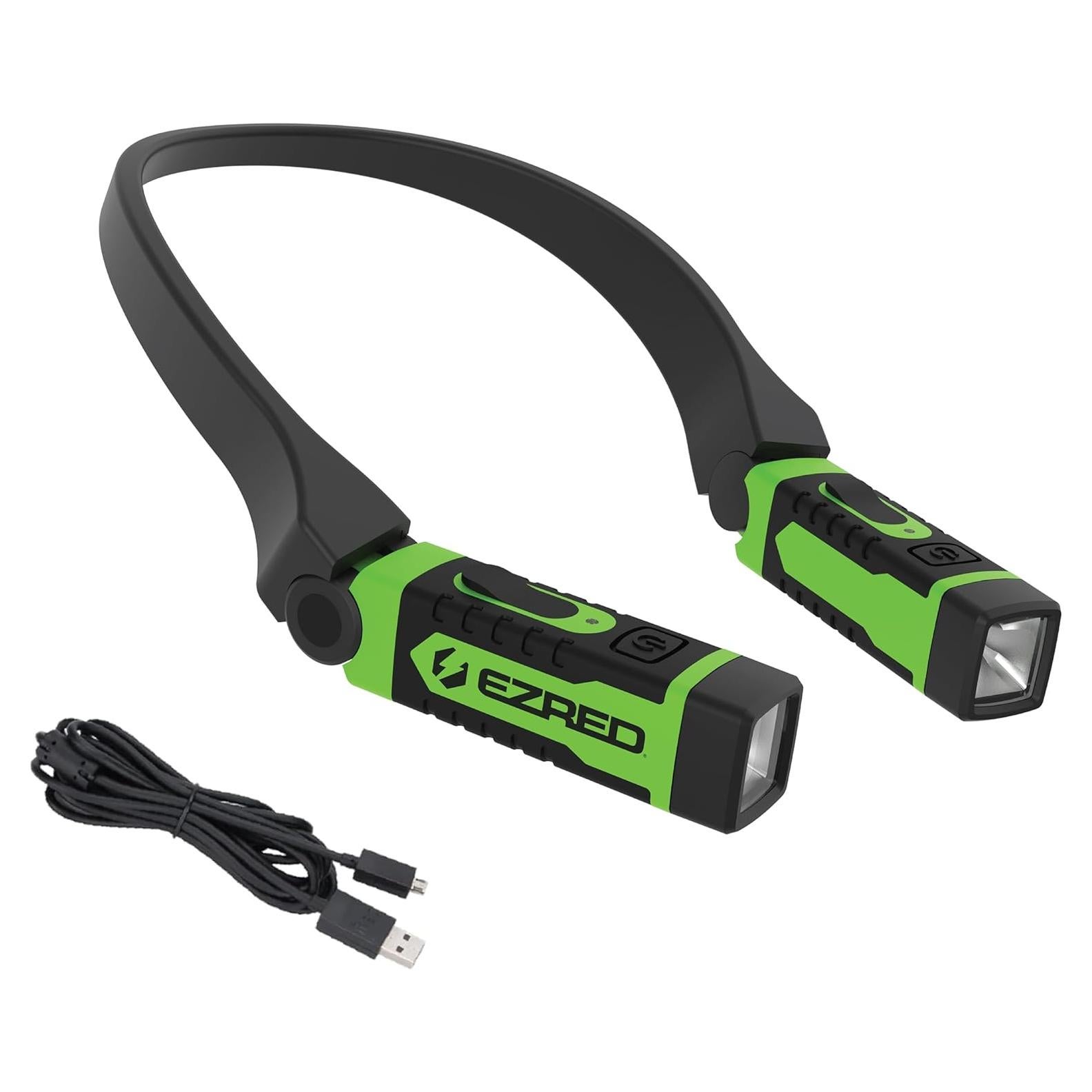 Luz de Cuello Recargable EZRED NK15-GR Verde 300 Lúmenes