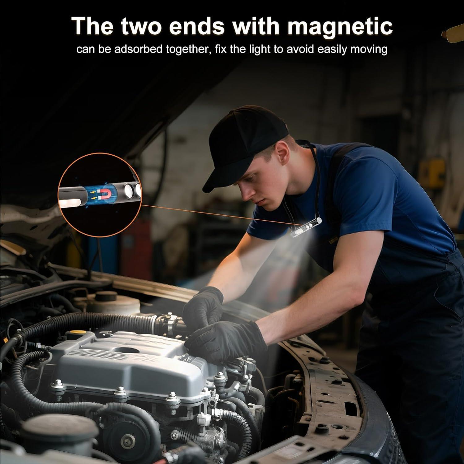 Luz de Lectura LED Recargable Kaulsoue 3 Colores 1800mAh