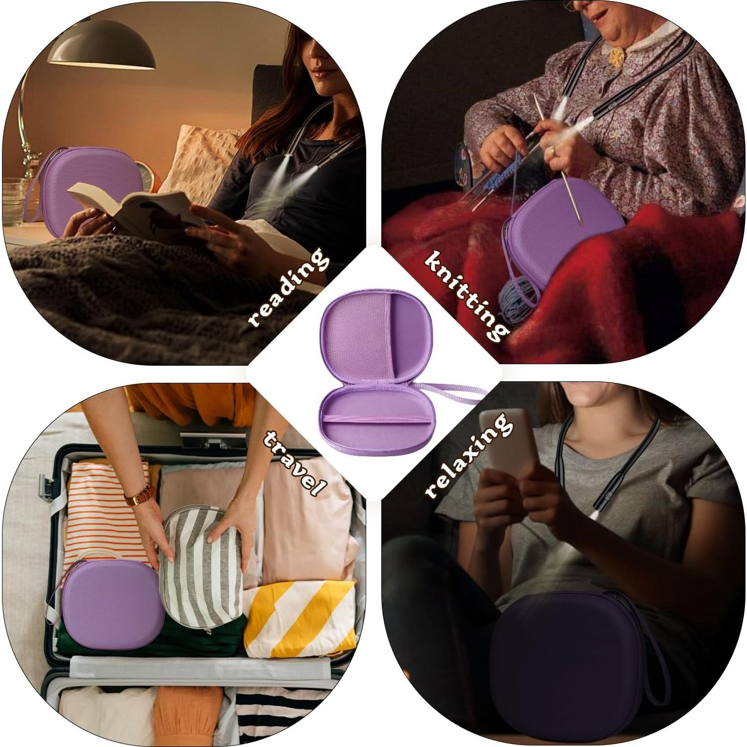 Funda para Luz de Lectura CAIOVSE Púrpura - Protección y Almacenamiento