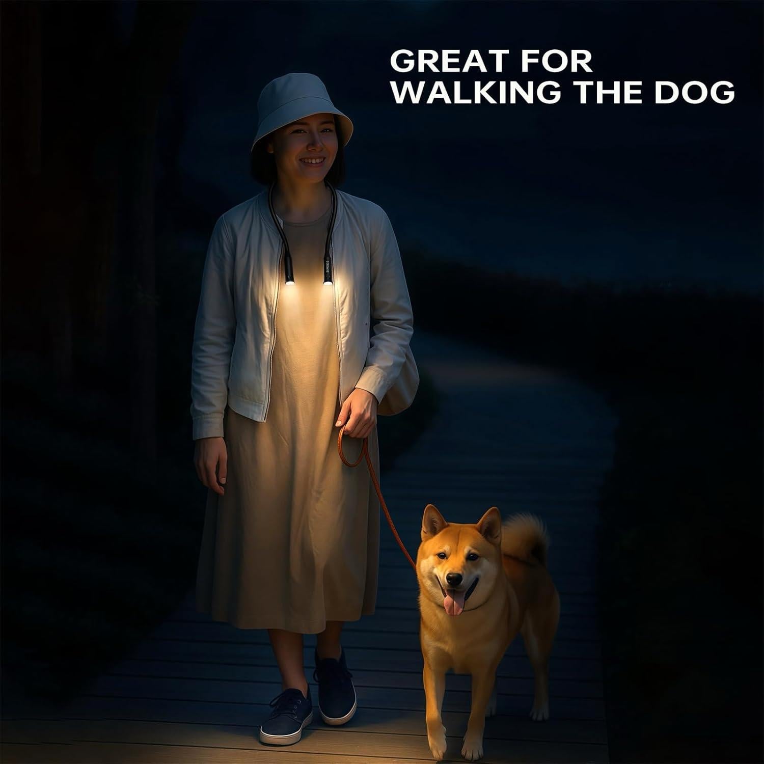 Luz de Cuello Recargable BIMEOE 300 Lúmenes 3800mAh