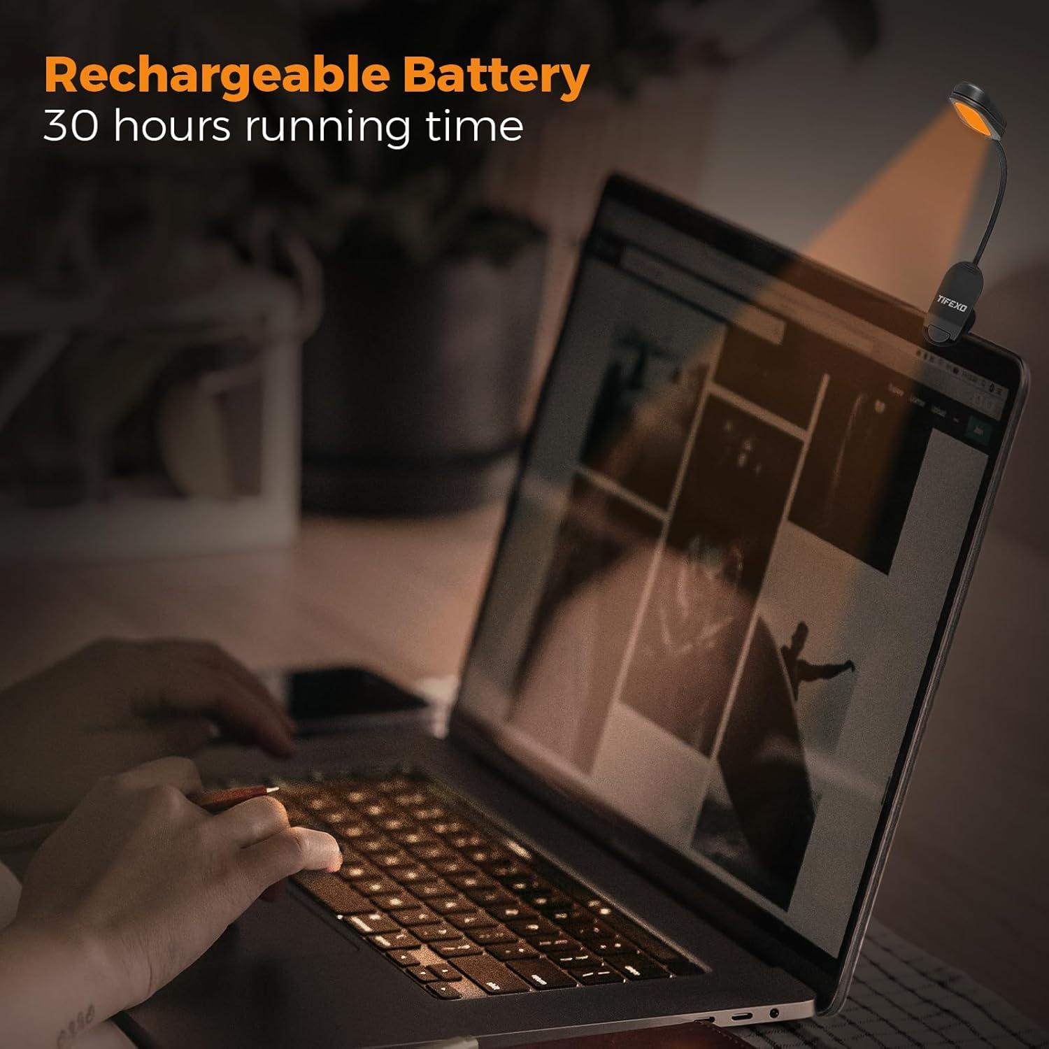 Luz de Lectura Ámbar Recargable con Clip - Shenzhen Yarrae