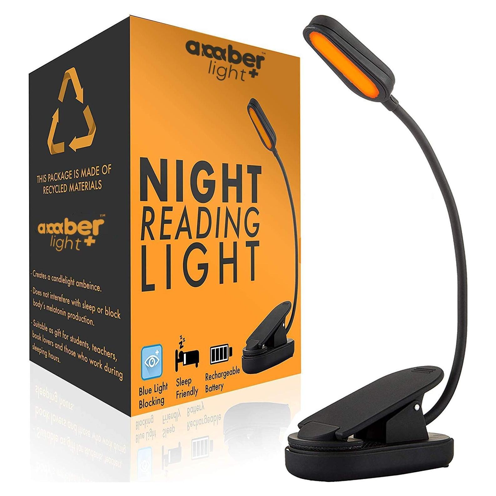 Luz de Lectura Recargable Amber Light - 80 Lúmenes, 1600K