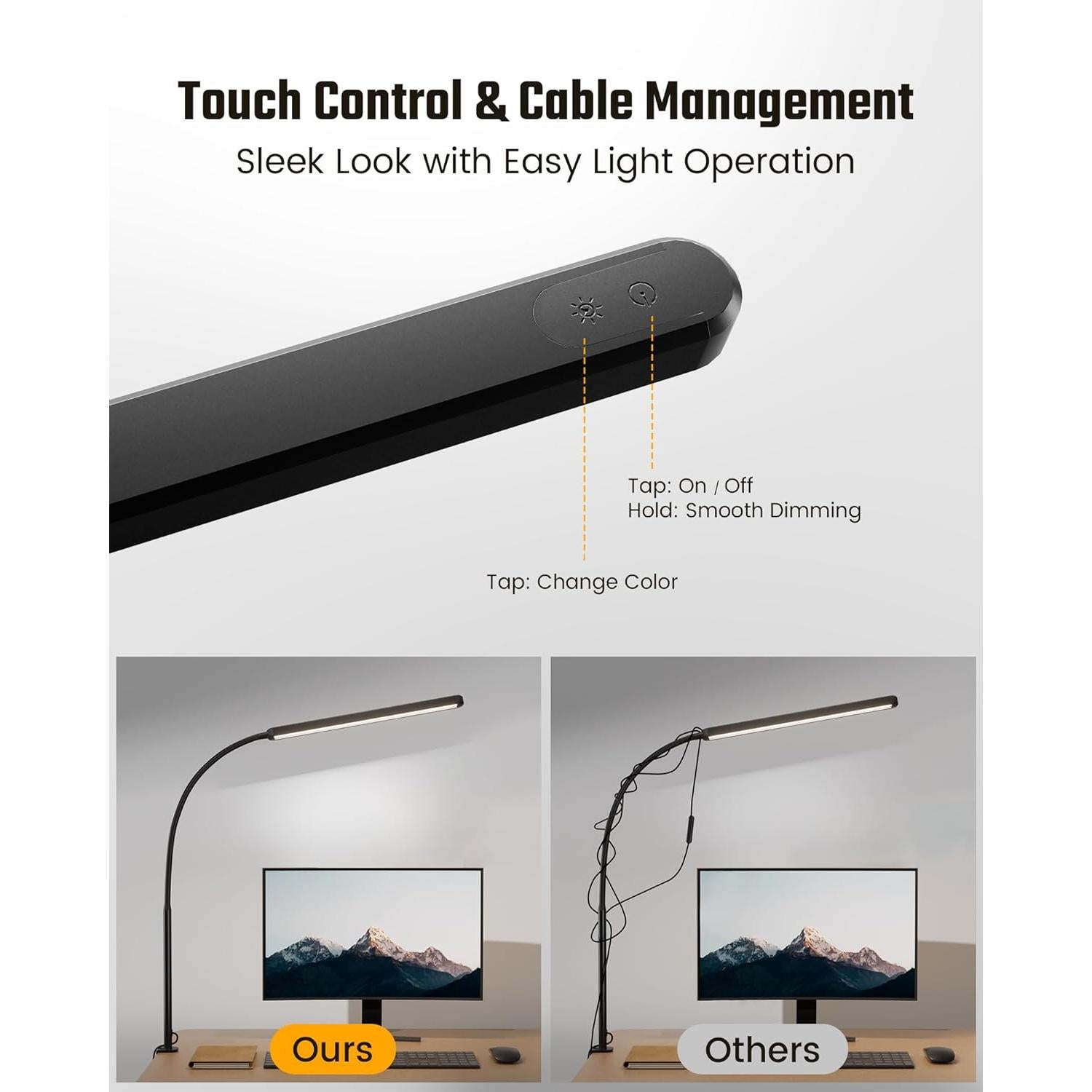 Lámpara de Escritorio LED SUPERDANNY con Brazo Flexible 360°