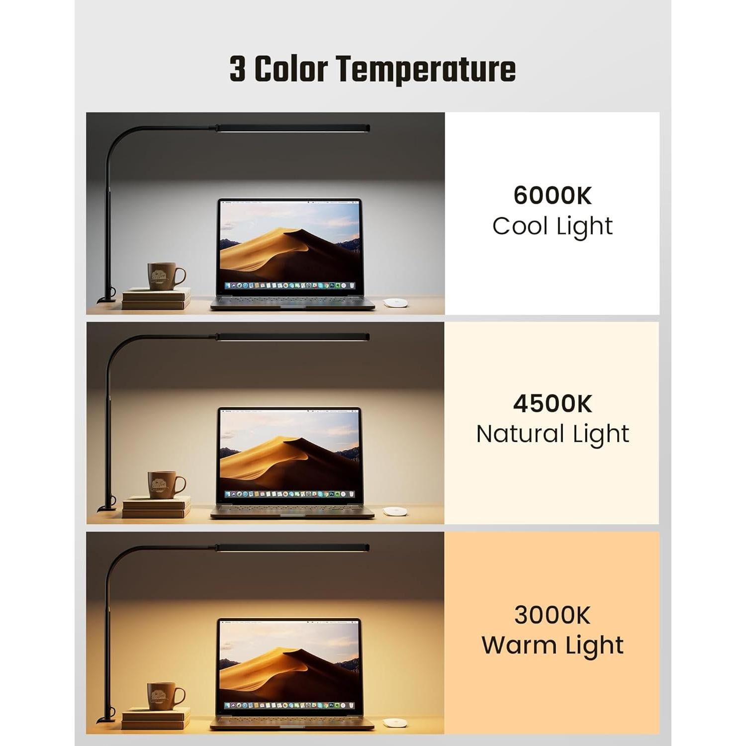 Lámpara de Escritorio LED SUPERDANNY con Brazo Flexible 360°