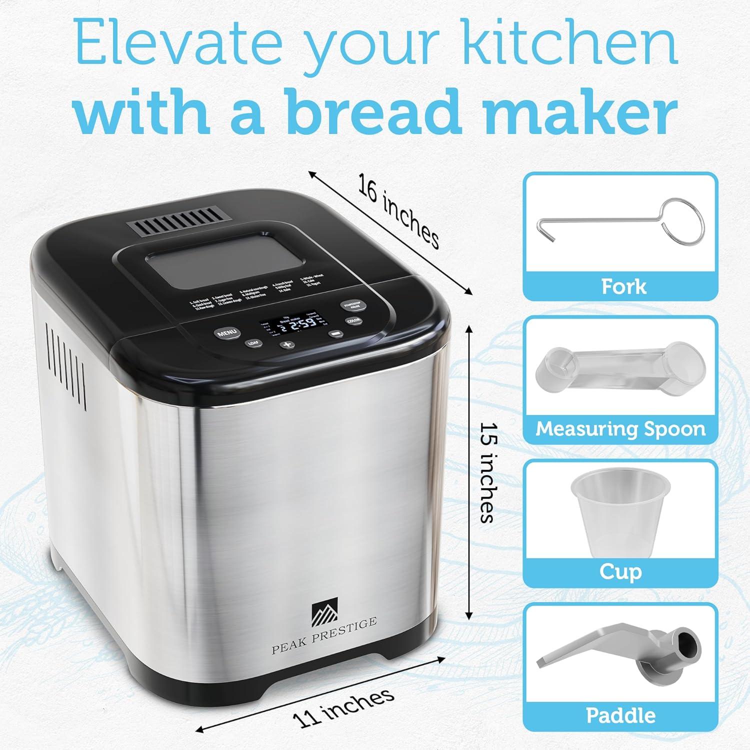 Máquina de Hacer Pan - MBF-004 - 15 Programas, 2lb