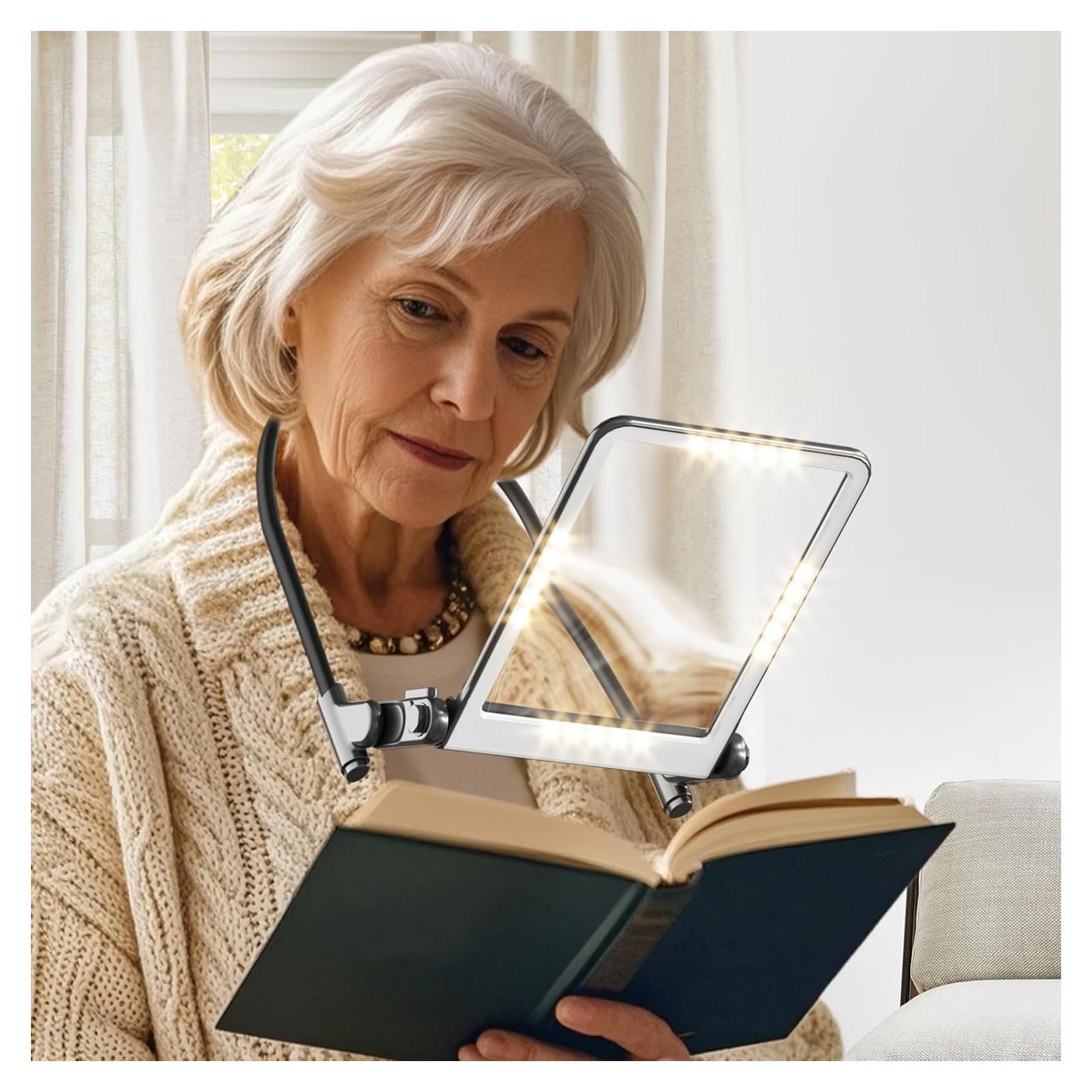 Lupa con Luz Manos Libres TonyEst 3X 16.5x11.9cm Negra