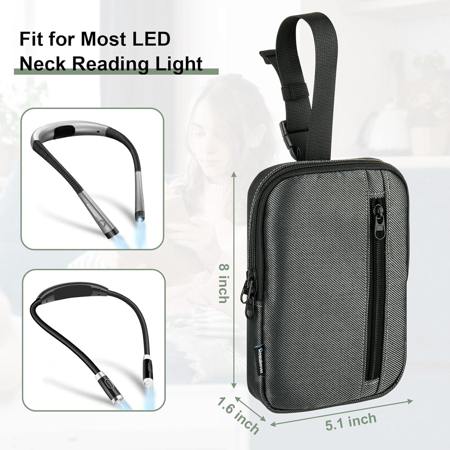 Funda de transporte Homakover para luz de lectura LED gris
