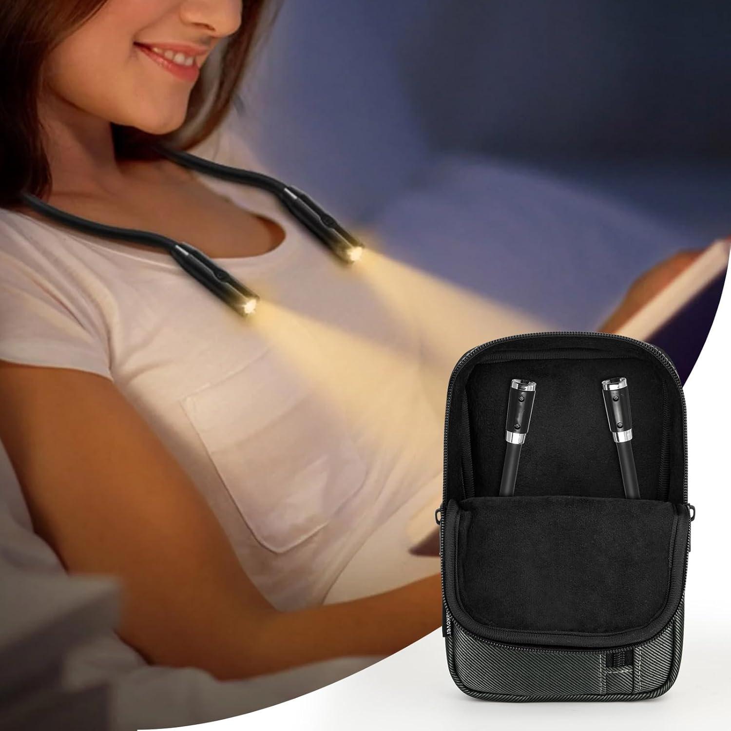 Funda de transporte Homakover para luz de lectura LED gris