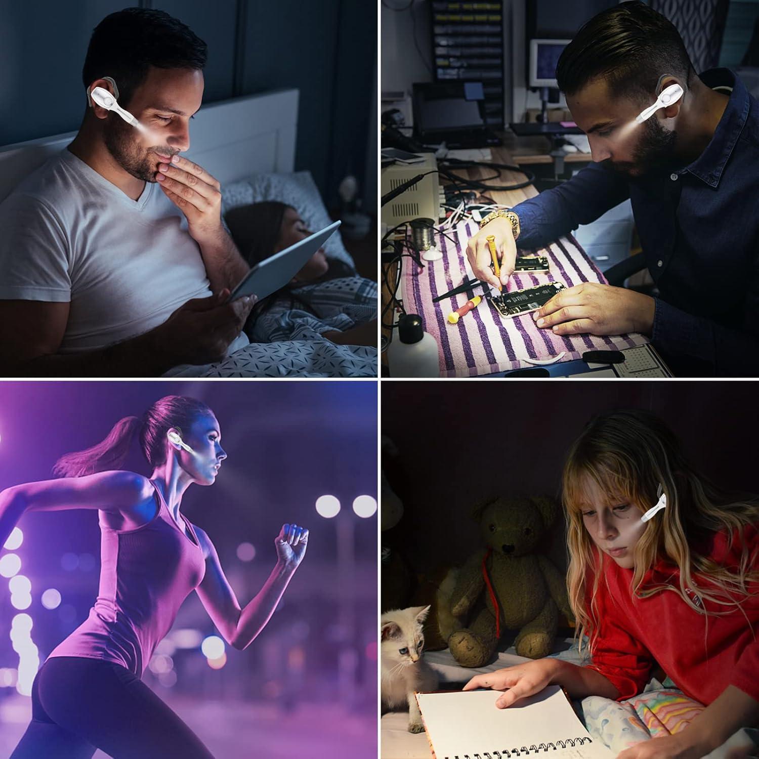 Luz de Lectura USB HONGUT Recargable 3 Niveles Brillo