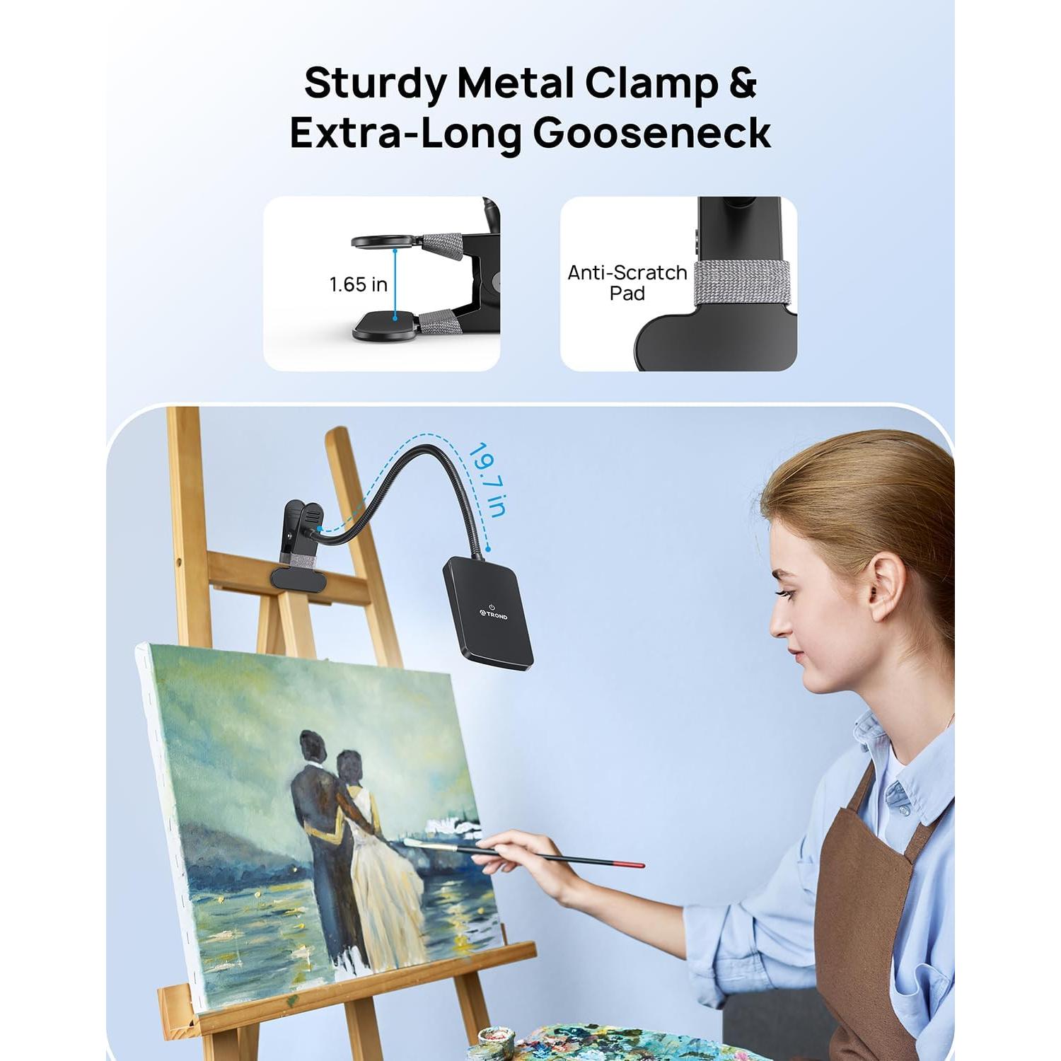 Lámpara de Escritorio LED TROND Halo 9W-C 1000LM Regulable