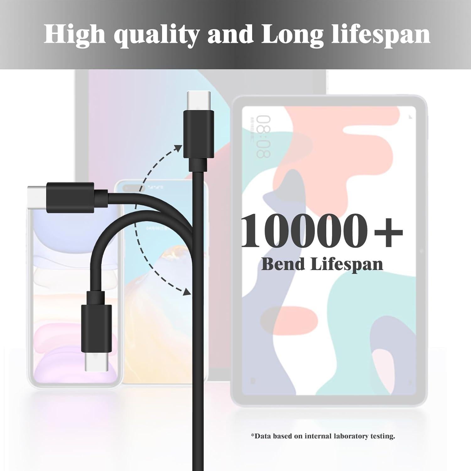 Cable de Carga USB Tipo C 2m TCKN para Luz de Lectura