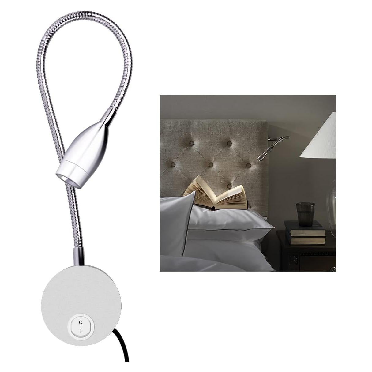 Aplique de Pared LED Alldio 3W Luz Cálida para Lectura