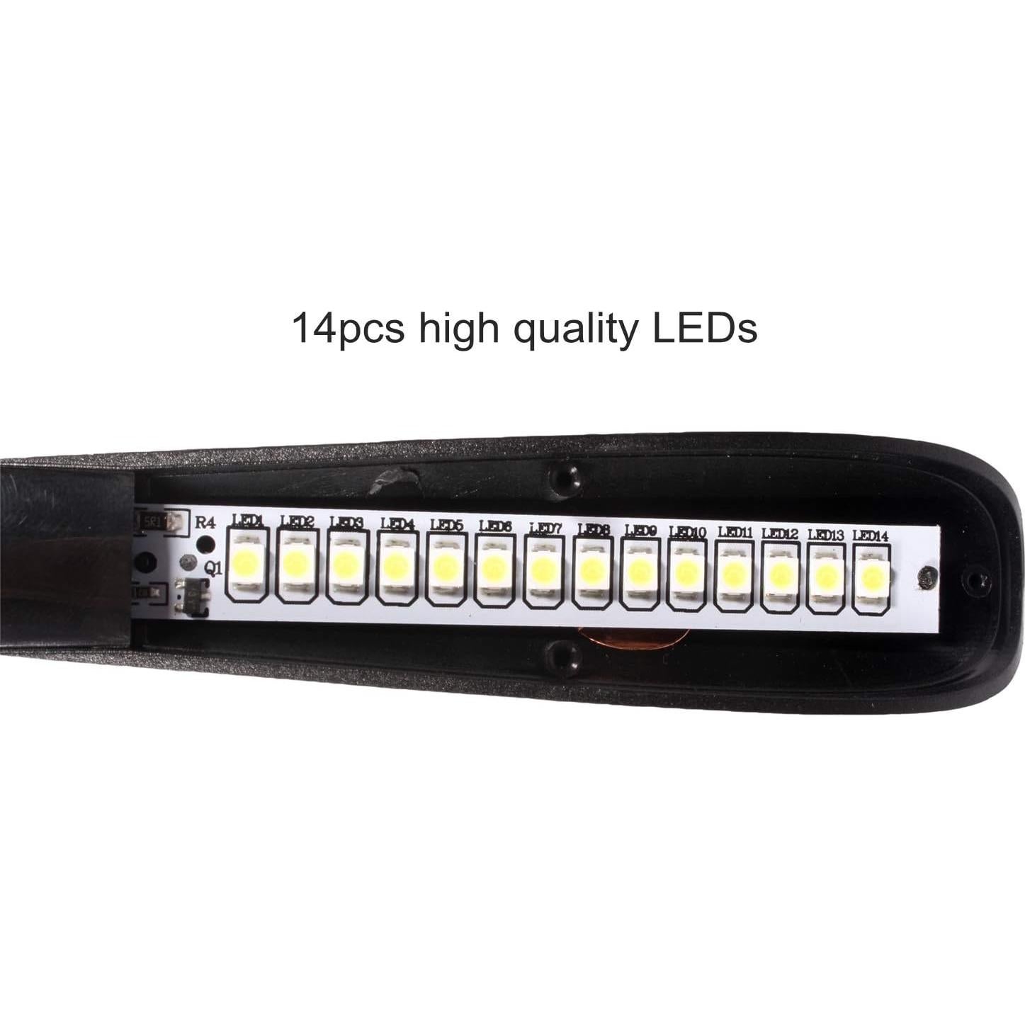 Lámpara LED USB Flexible EBYPHAN C15 con 14 Perlas, 3 Niveles de Brillo