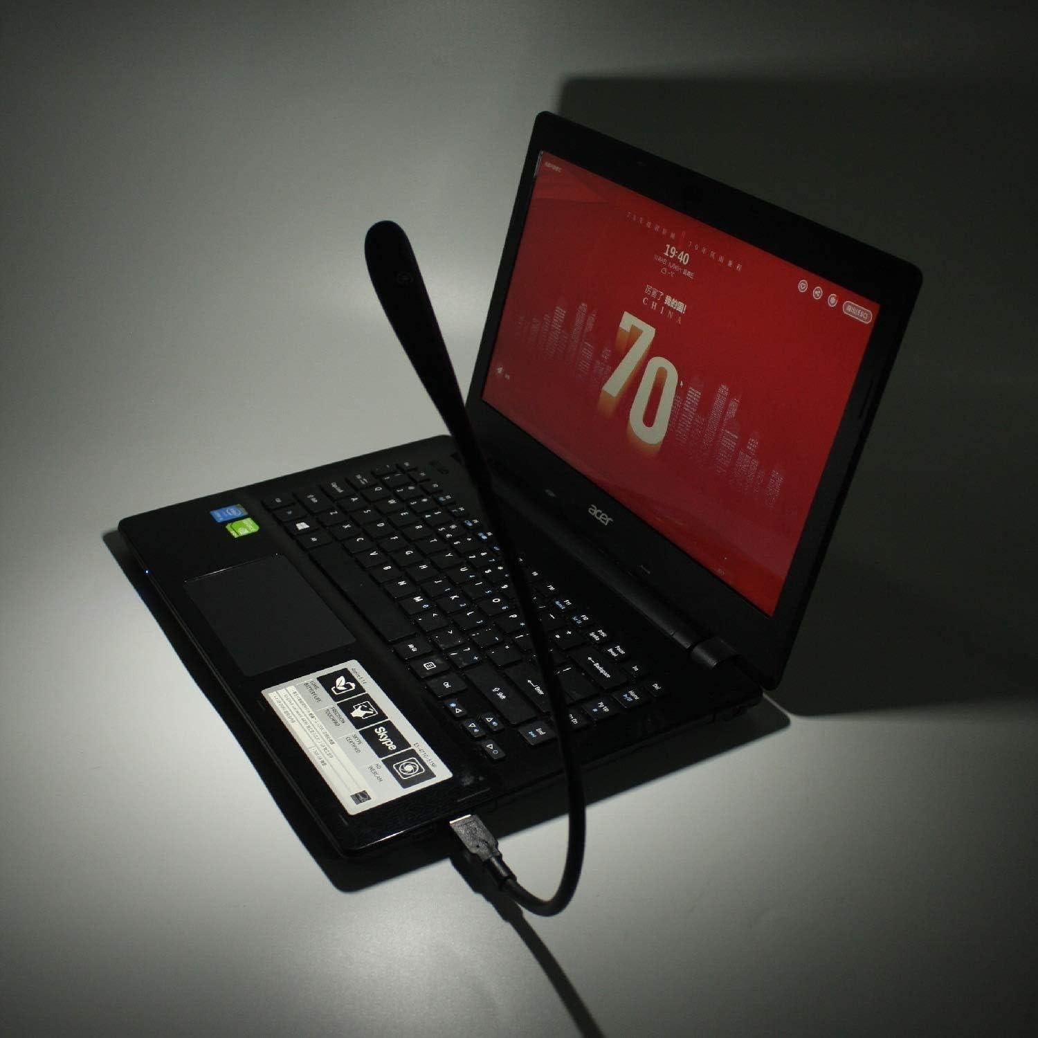 Lámpara LED USB Flexible EBYPHAN C15 con 14 Perlas, 3 Niveles de Brillo