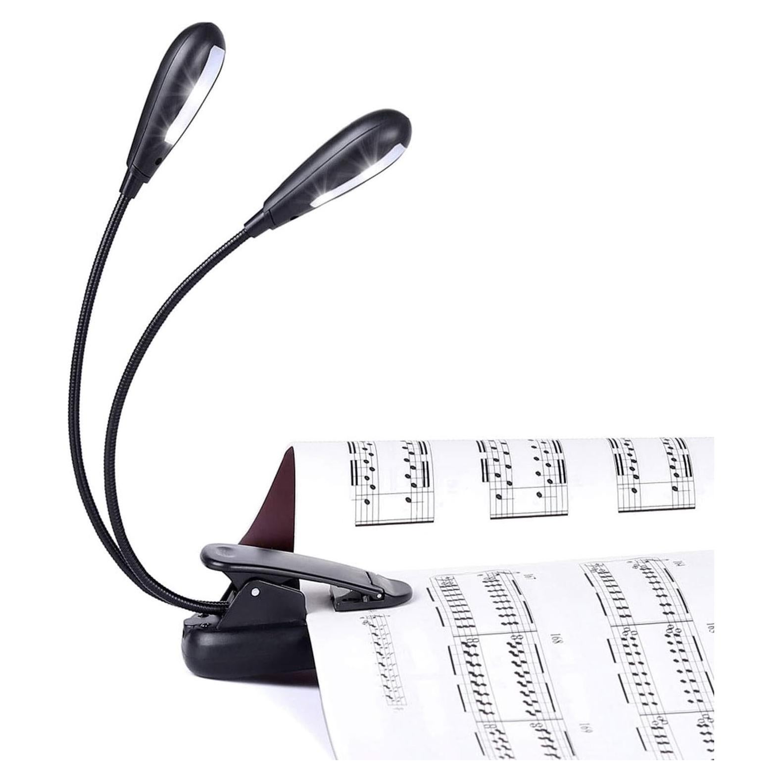 Luz de Atril Recargable GY con Clip y 8 LED 3 Niveles