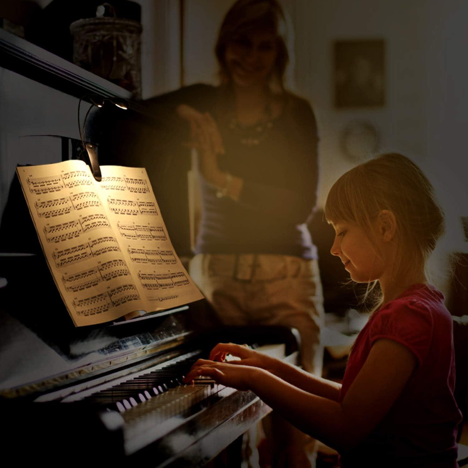 Luz de Atril Recargable GY con Clip y 8 LED 3 Niveles