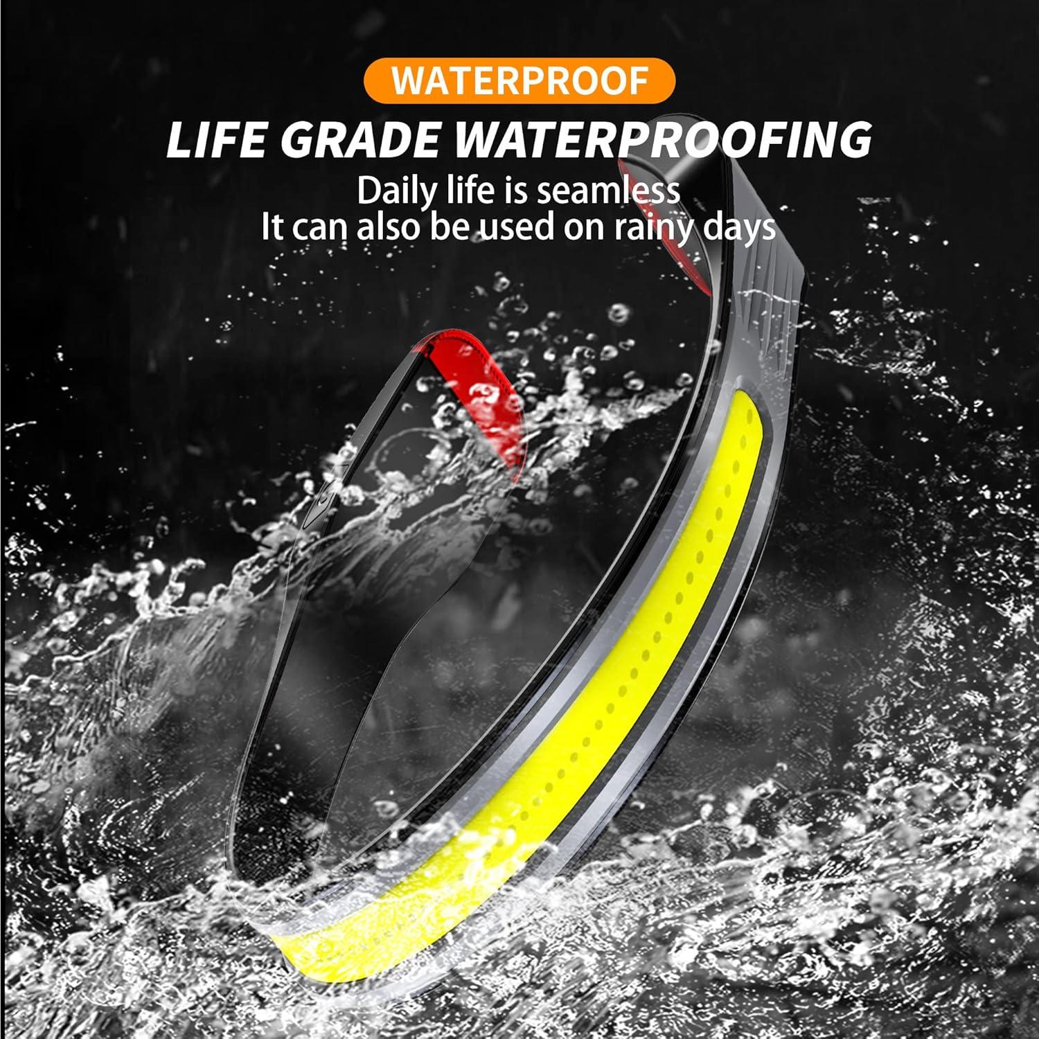 Linterna Frontal Recargable LED PINSAI G23B 230° Impermeable