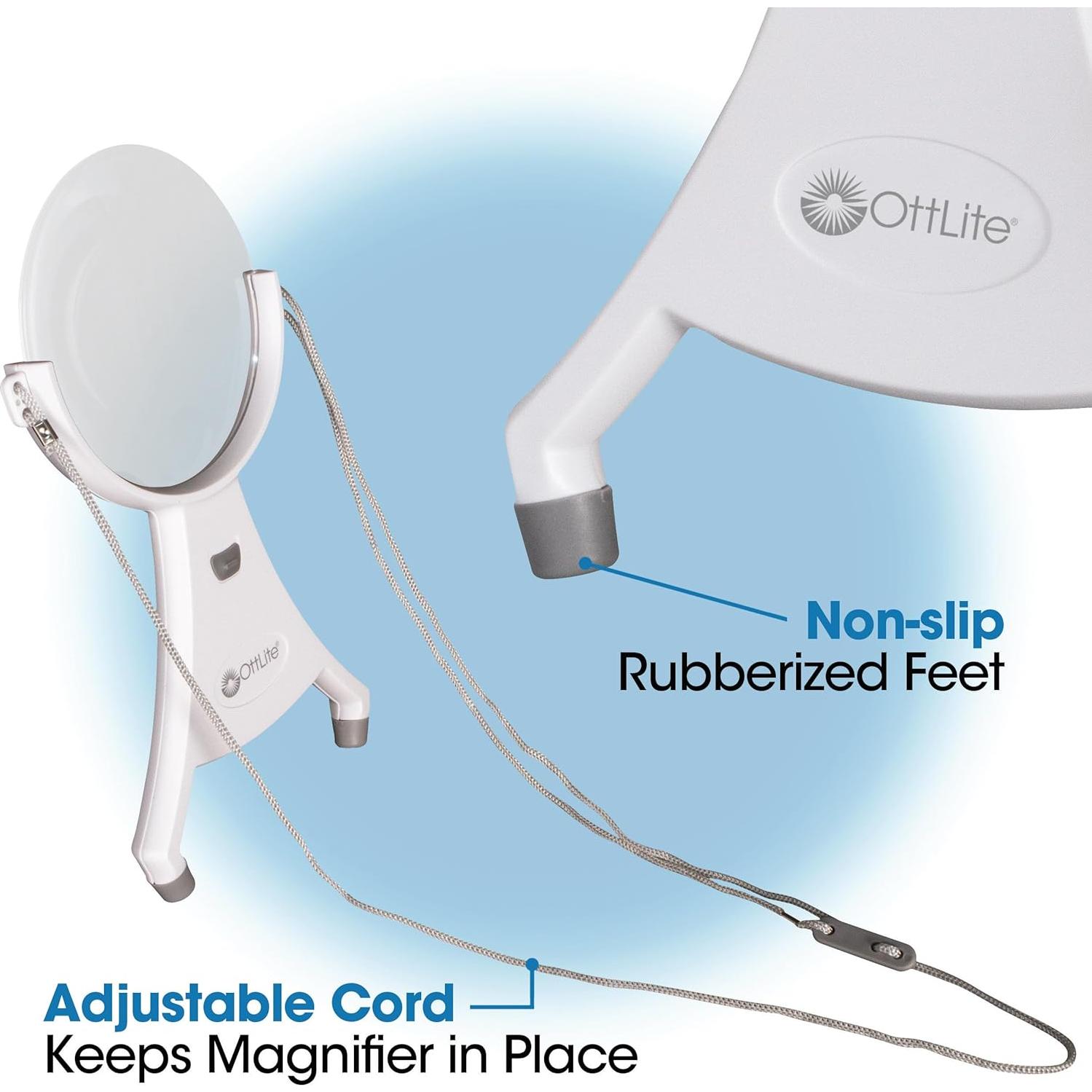 Lupa LED Manos Libres OttLite 10.99 cm Acrílico Ajustable