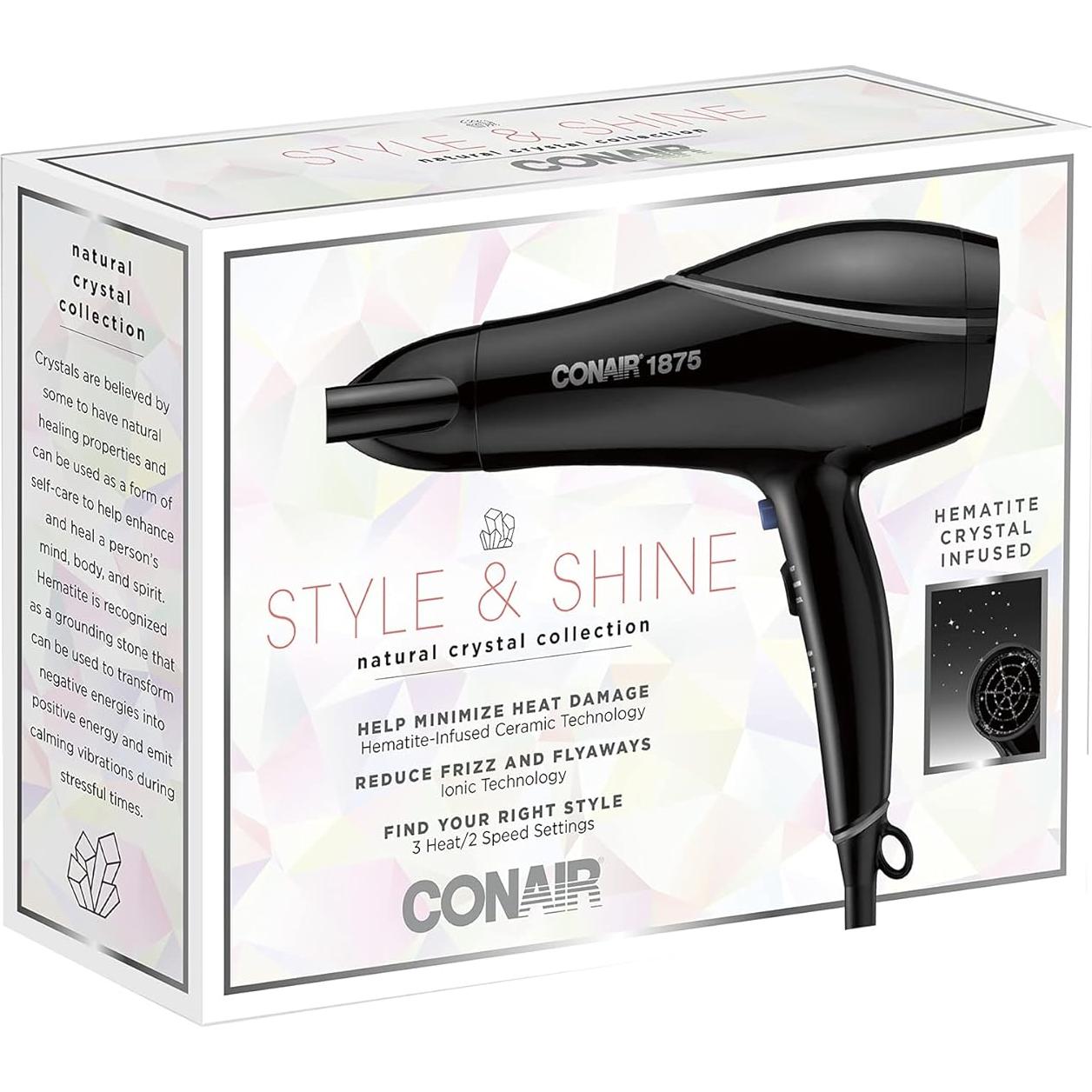 Secador de Pelo Conair 1875W Cerámico con Iones y Concentrador