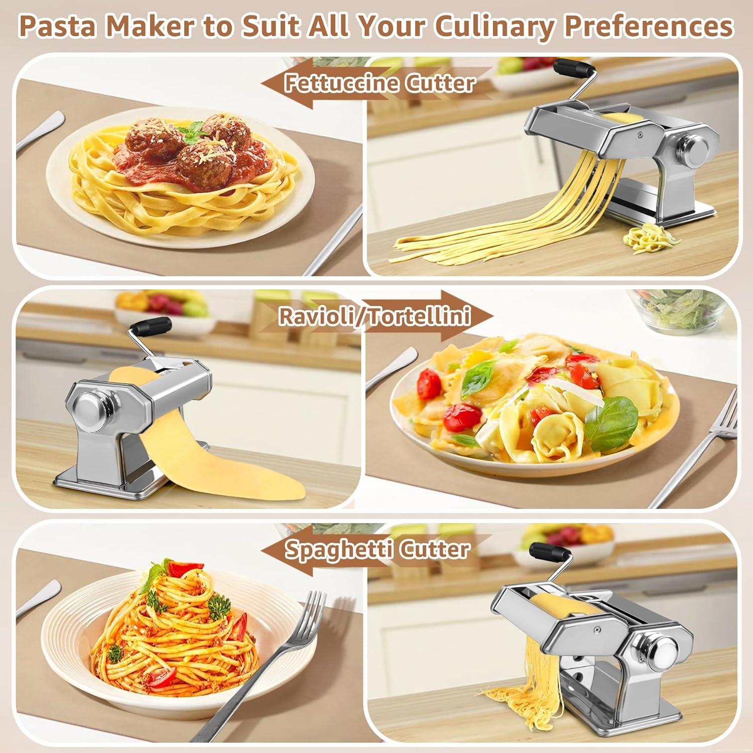 Máquina de Pasta Manual AceChef - Acero Inoxidable 7 Grosores