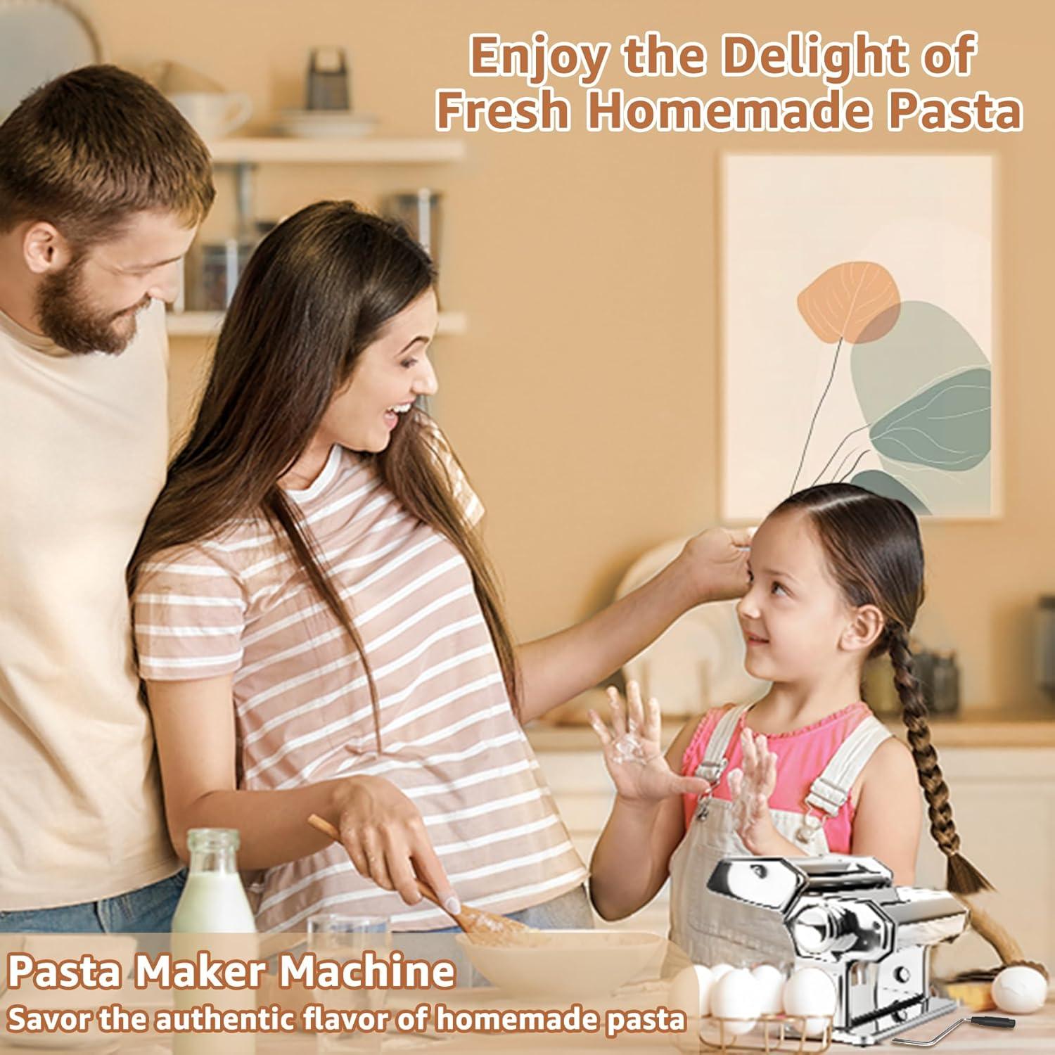 Máquina de Pasta Manual AceChef - Acero Inoxidable 7 Grosores