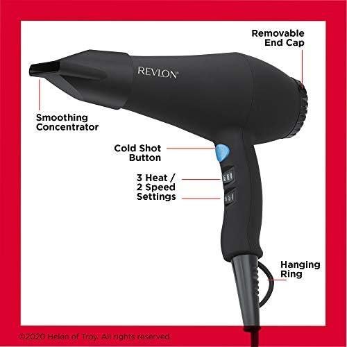 Secador de Pelo Revlon 1875W Motor AC Iónico Cerámico
