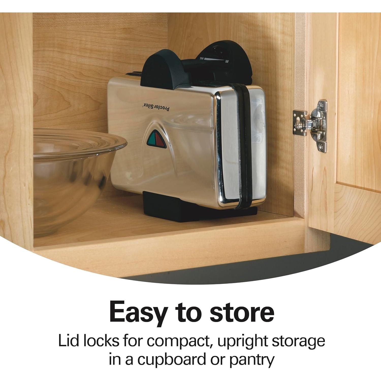 Máquina de Waffles Hamilton Beach 26009 Acero Inoxidable Compacta