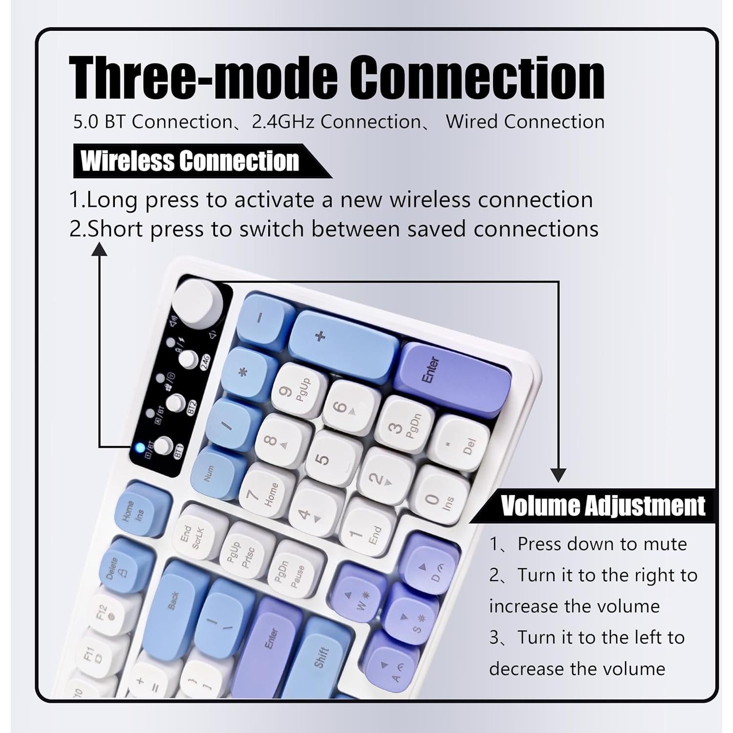 Teclado Inalámbrico Gaming RGB Bangsanth KY-4680 99 Teclas