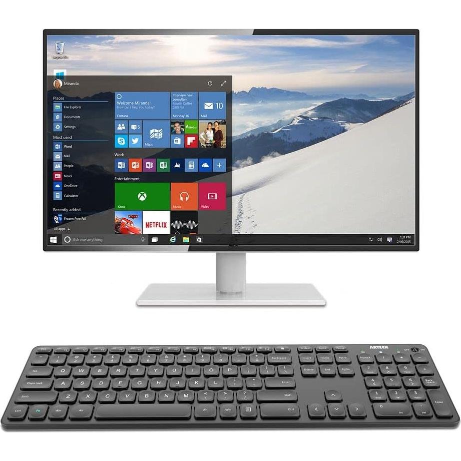 Teclado Inalámbrico Arteck 2.4G Ultra Delgado con Numérico