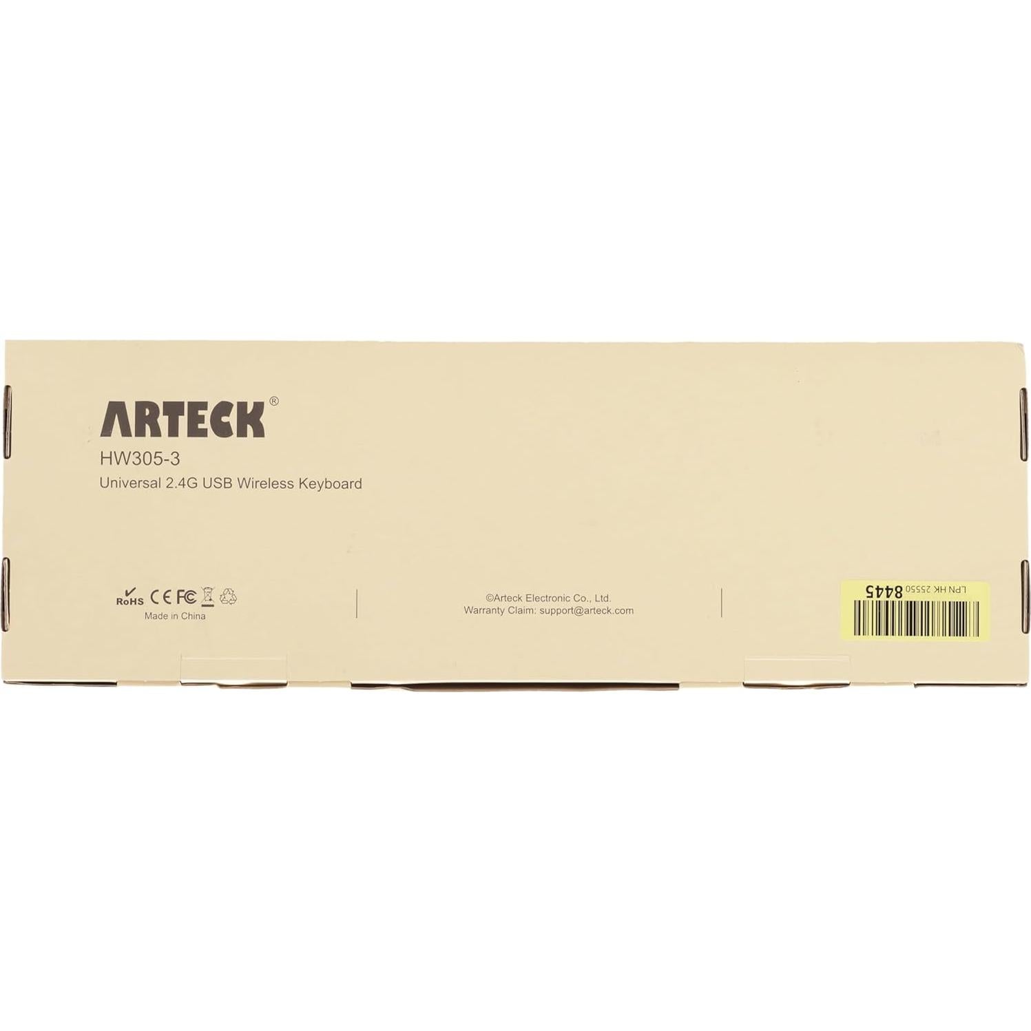 Teclado Inalámbrico Arteck 2.4G Ultra Delgado con Numérico