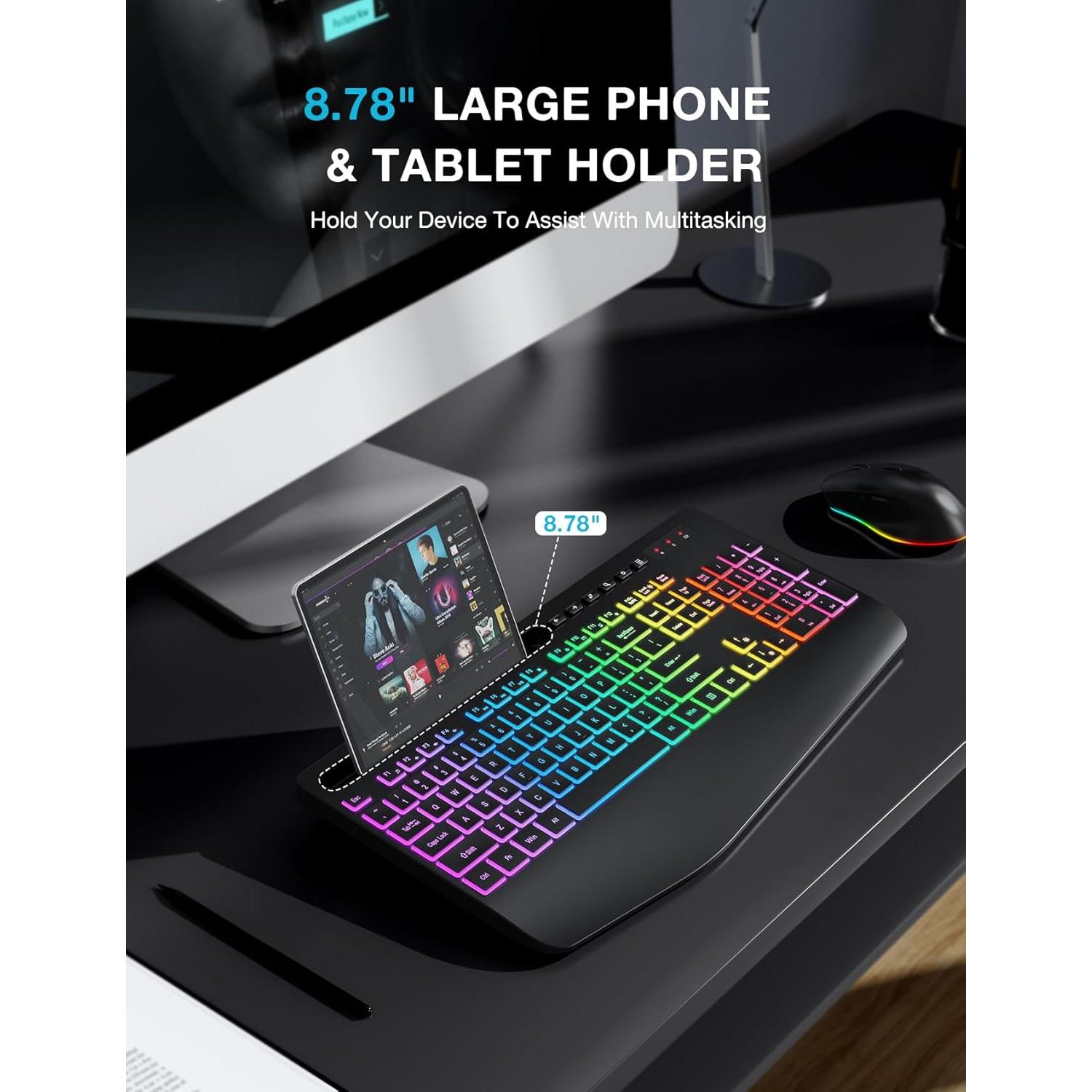 Combo Teclado y Ratón Inalámbrico SABLUTE KL3 PRO Negro