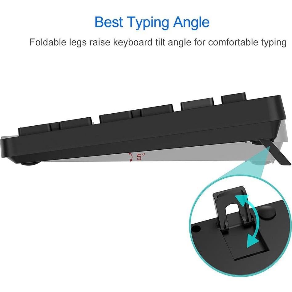 Teclado Inalámbrico Arteck K730 Ultra Delgado con Teclado Numérico