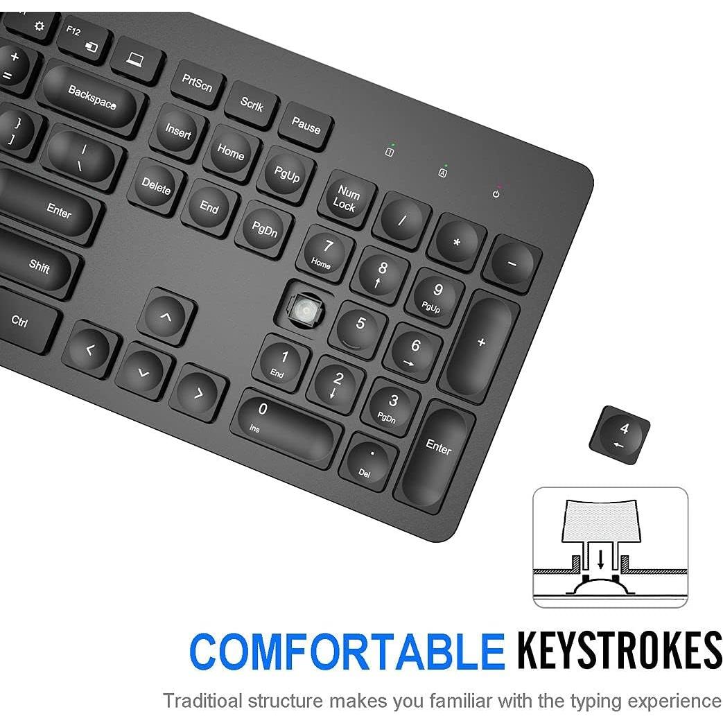 Teclado Inalámbrico Arteck K730 Ultra Delgado con Teclado Numérico