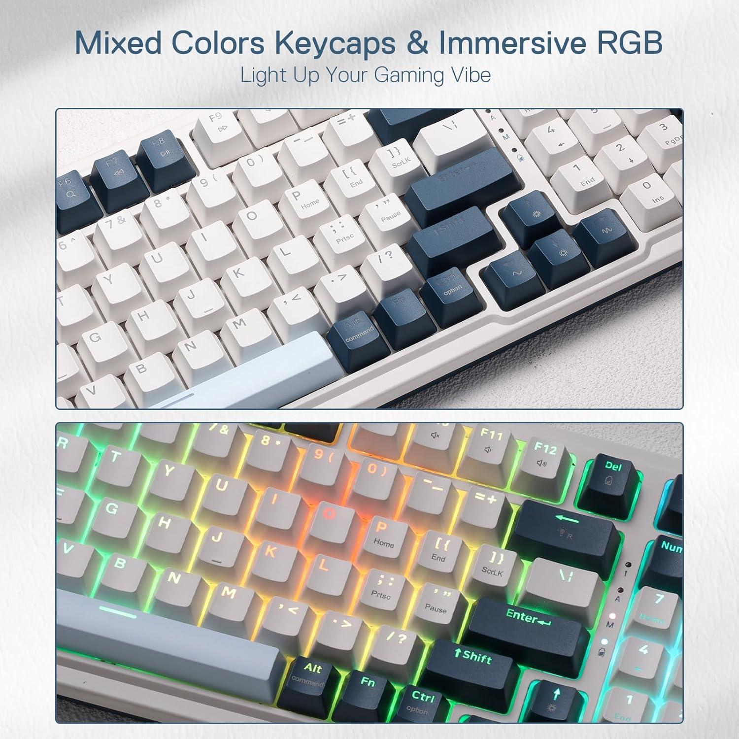 Teclado Mecánico Inalámbrico Redragon K686 PRO RGB 98 Teclas