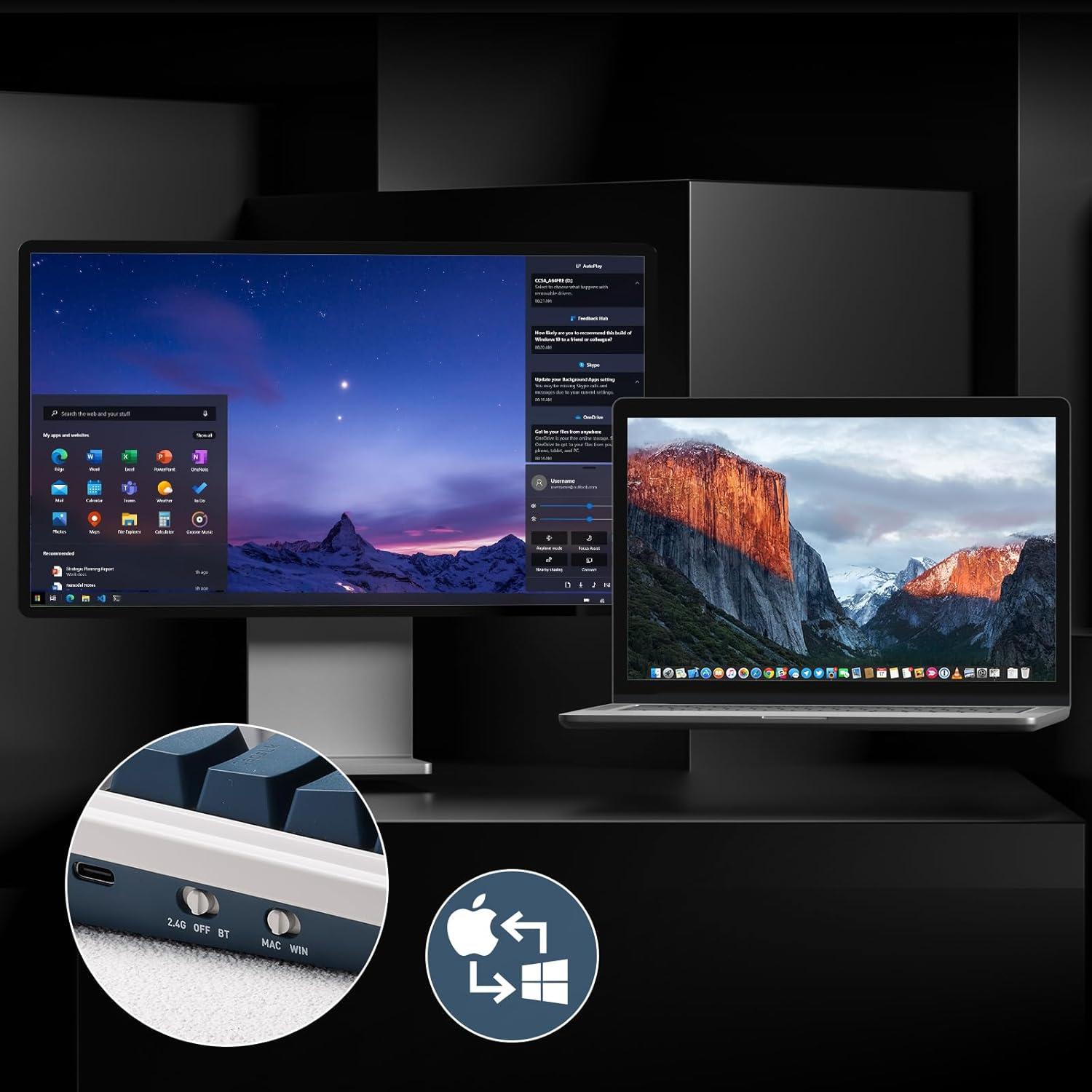 Teclado Mecánico Inalámbrico Redragon K686 PRO RGB 98 Teclas