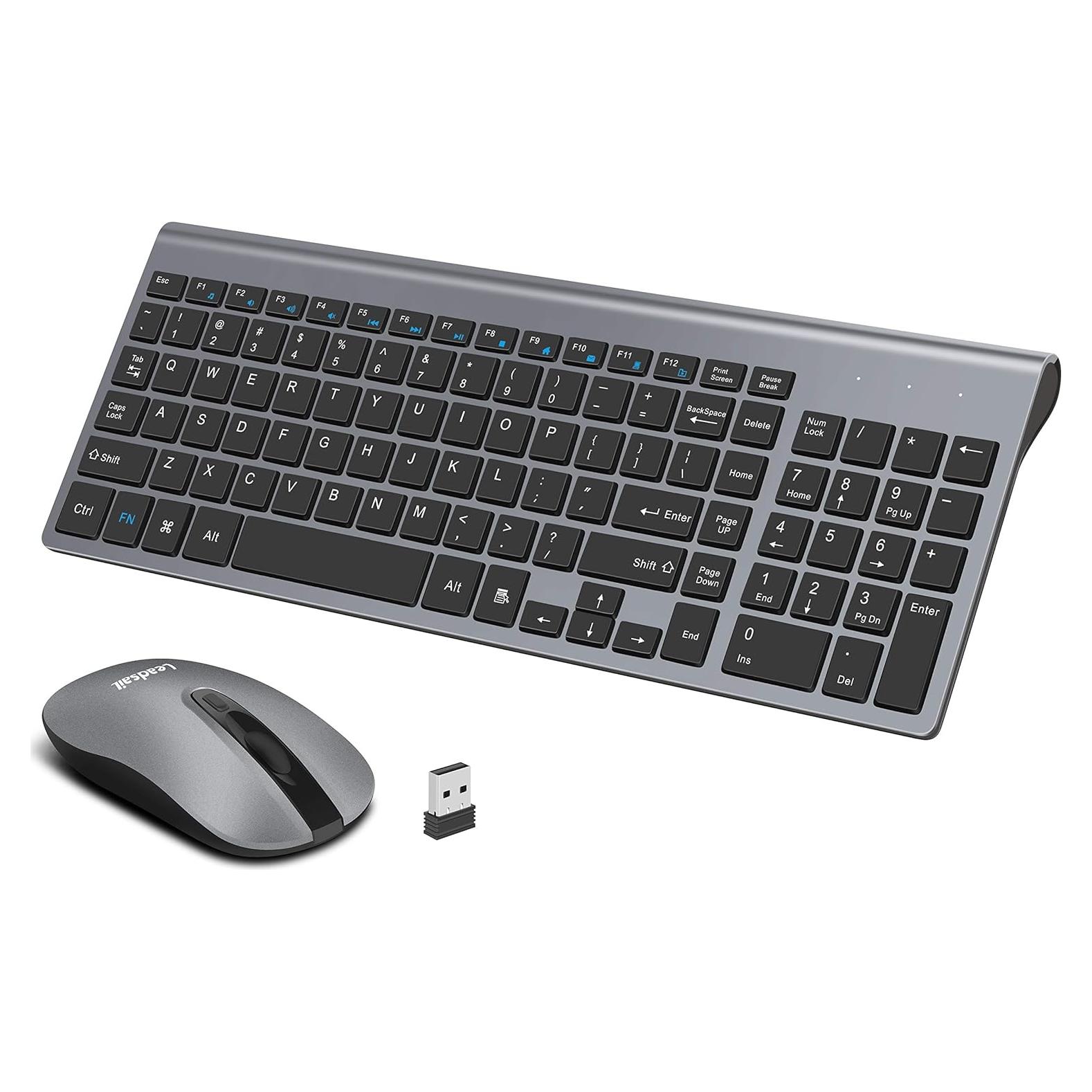 Combo Teclado y Ratón Inalámbricos LeadsaiL LX-008 Compacto
