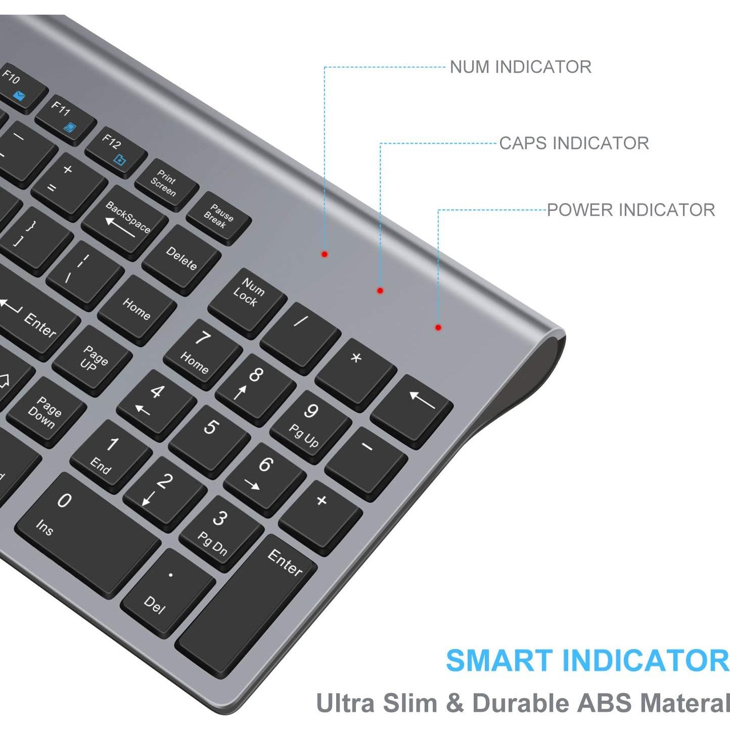 Combo Teclado y Ratón Inalámbricos LeadsaiL LX-008 Compacto