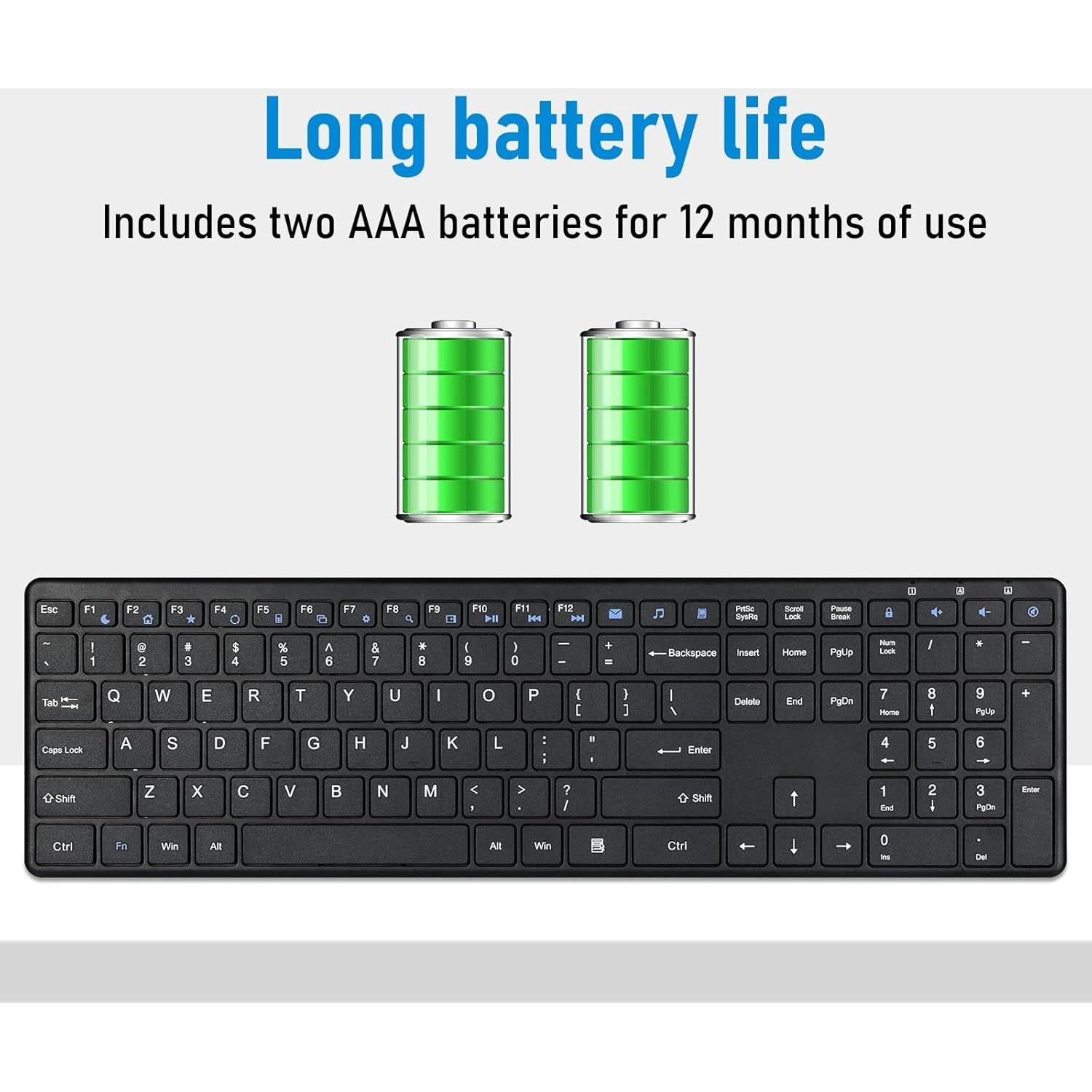 Teclado Inalámbrico INFINMIND K913 Ultra Delgado USB Silencioso