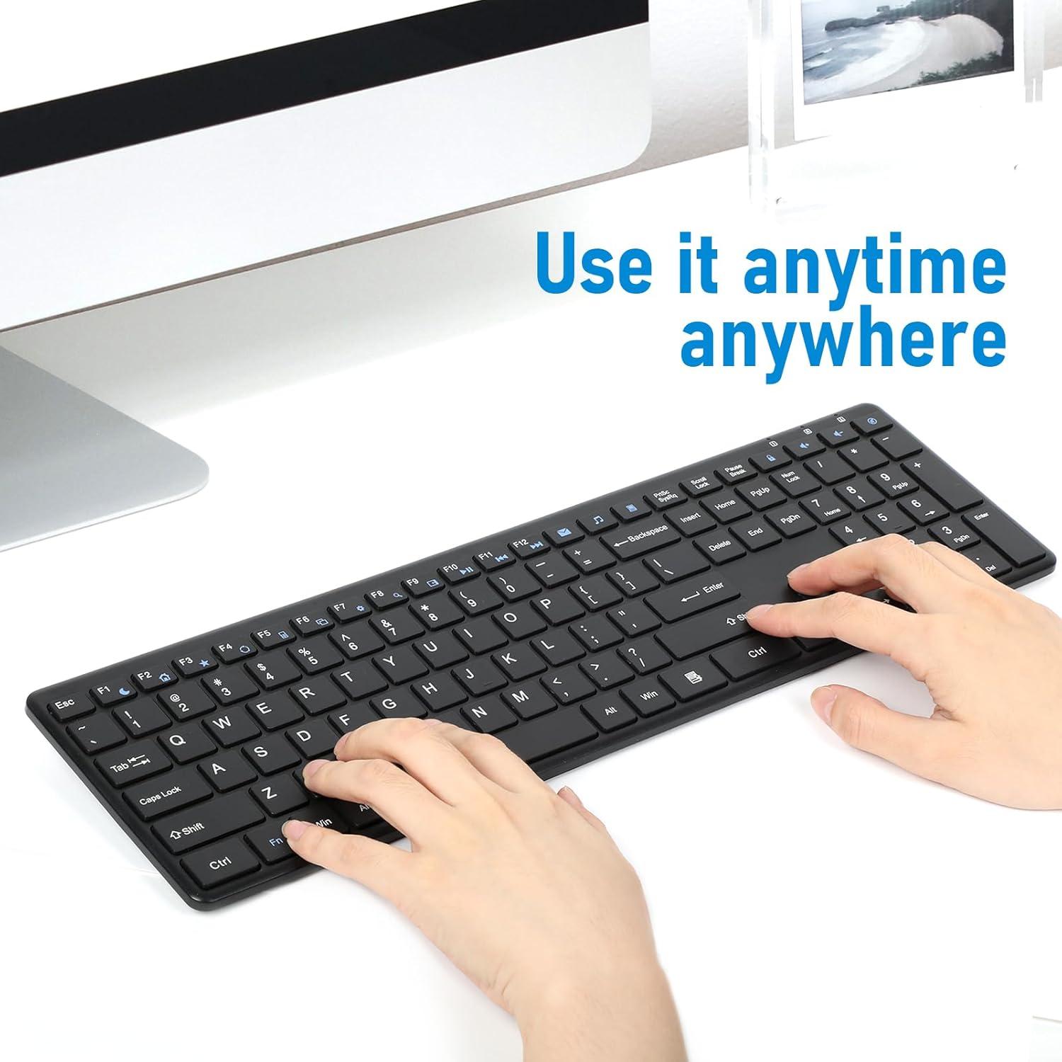 Teclado Inalámbrico INFINMIND K913 Ultra Delgado USB Silencioso