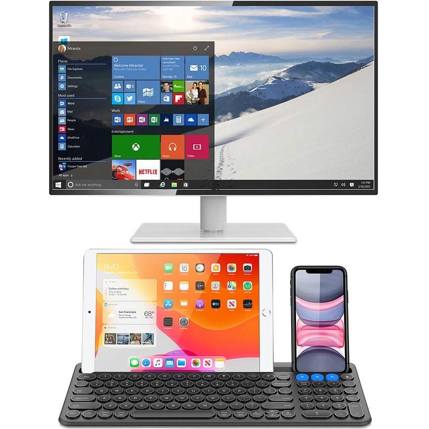 Teclado Inalámbrico Bluetooth Arteck con Soporte Integrado