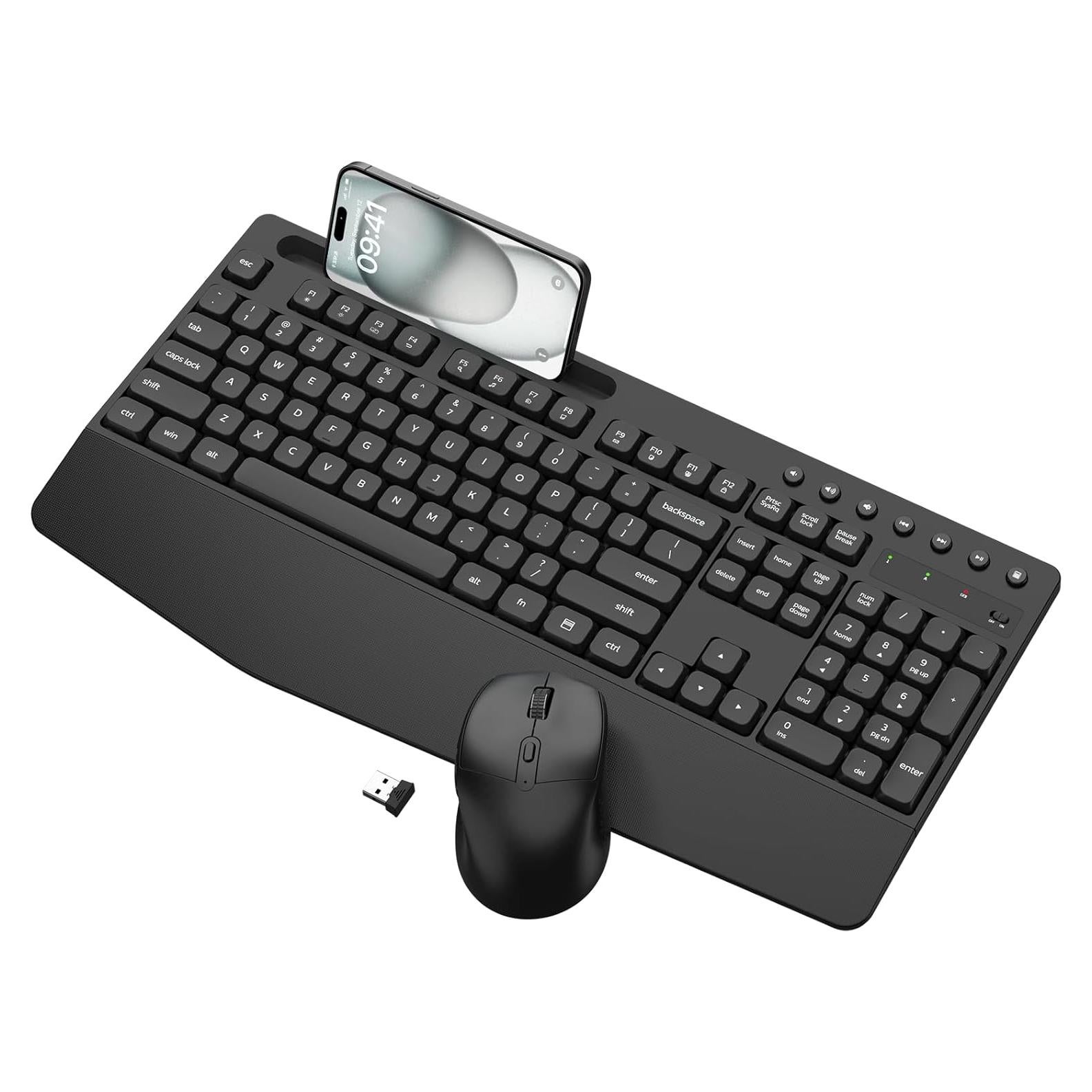 Combo Teclado y Ratón Inalámbrico EDJO MK525 Ergonómico