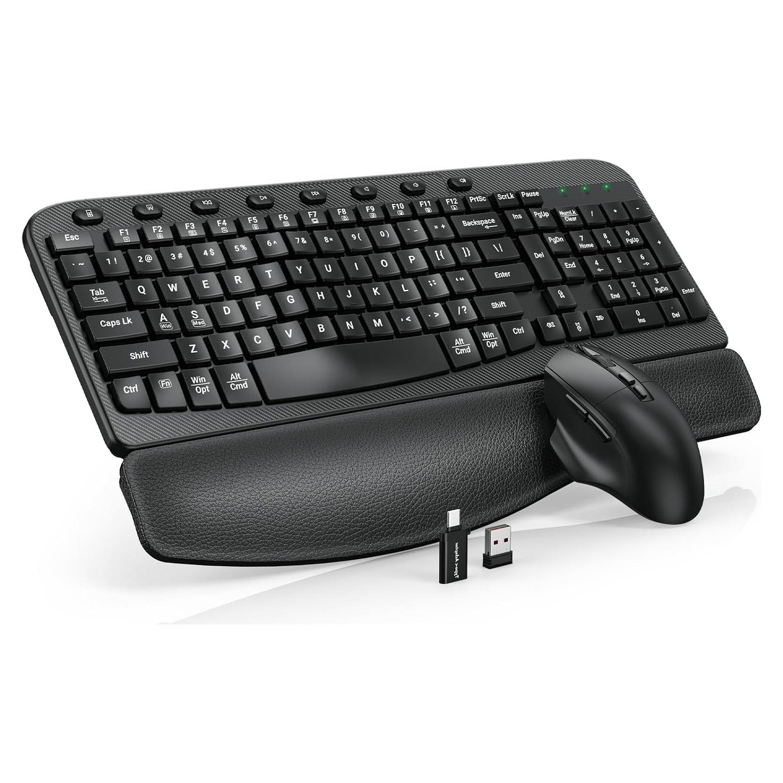 Combo Teclado y Ratón Inalámbrico SABLUTE Ergonómico