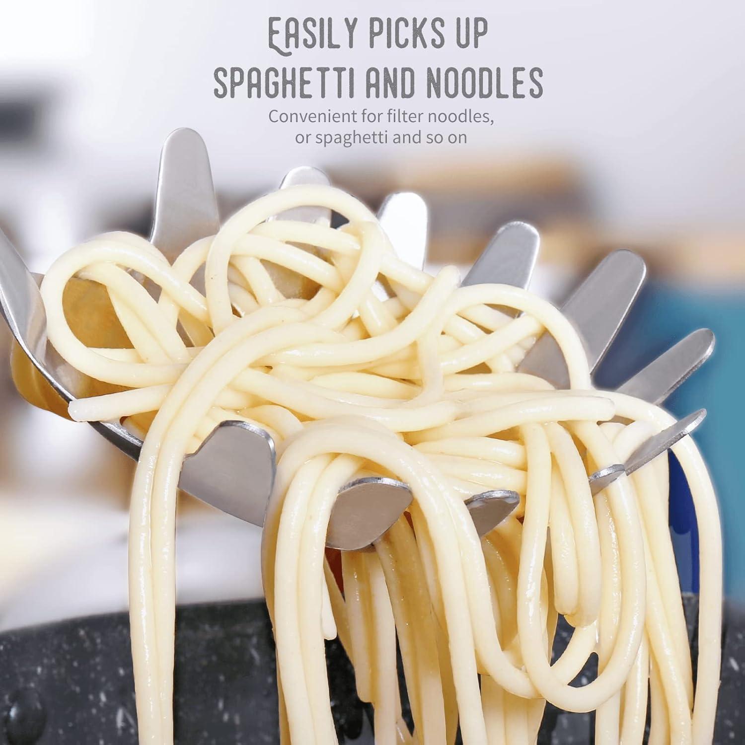 Servidor de Espagueti Newness 36.3 cm Acero Inoxidable Ergonómico