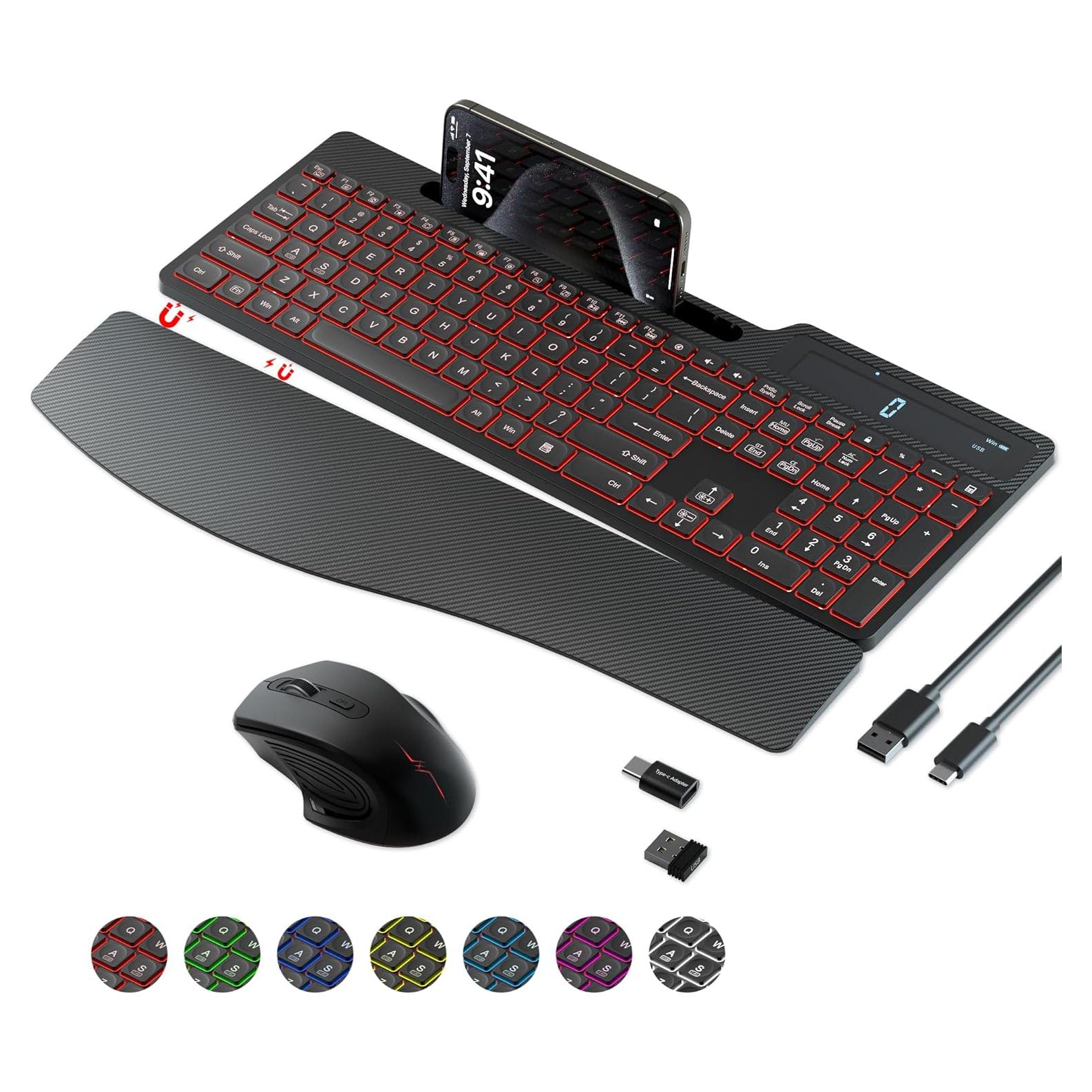 Combo Teclado y Ratón Inalámbricos YUNSHAN K670-KG686 Negro