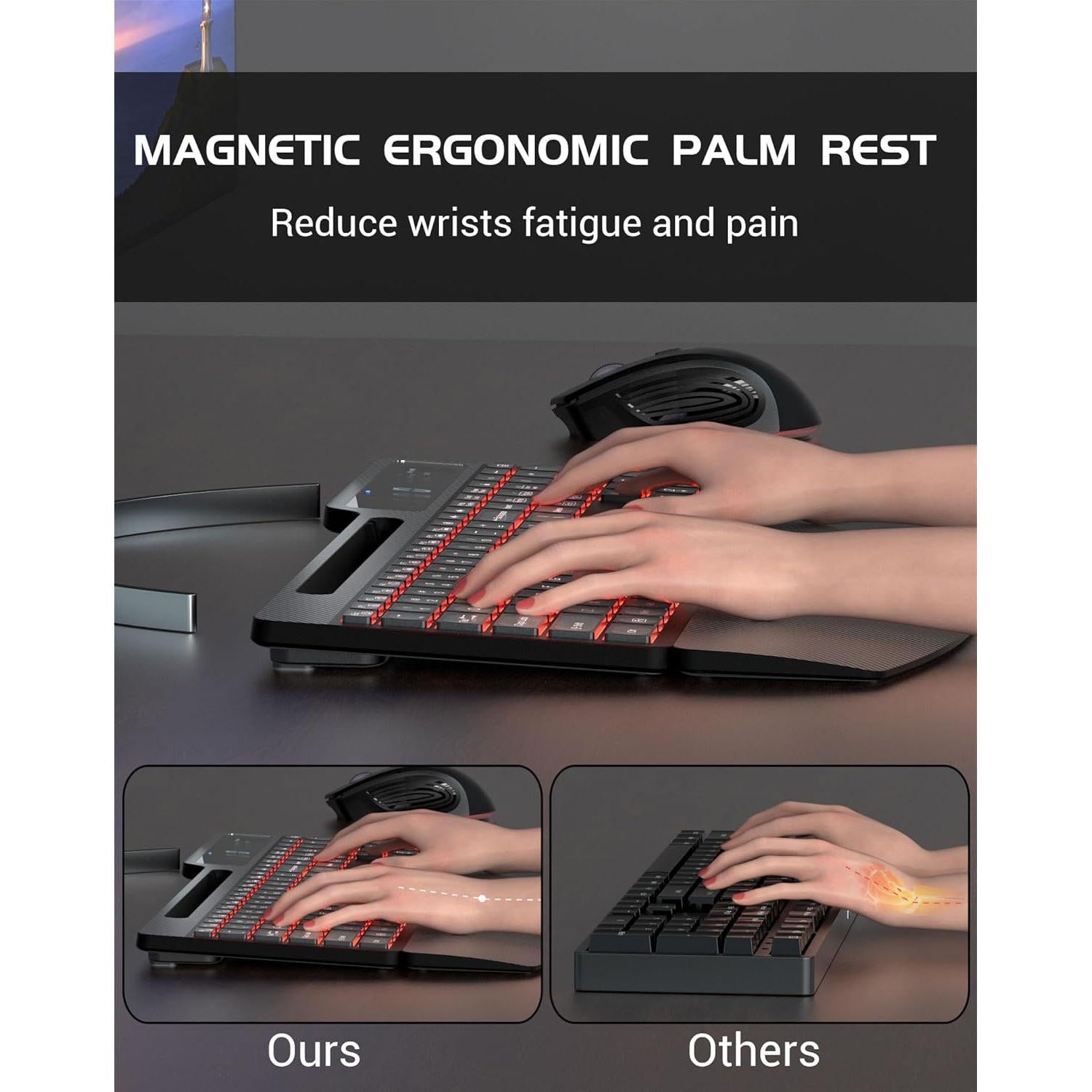 Combo Teclado y Ratón Inalámbricos YUNSHAN K670-KG686 Negro